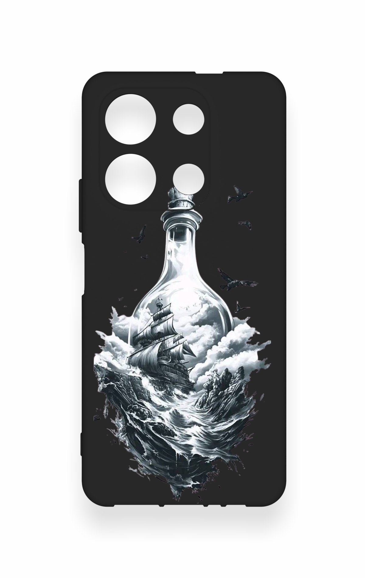 İnfinix Note 30 Uyumlu Secret Sea Desenli Silikon Kılıf
