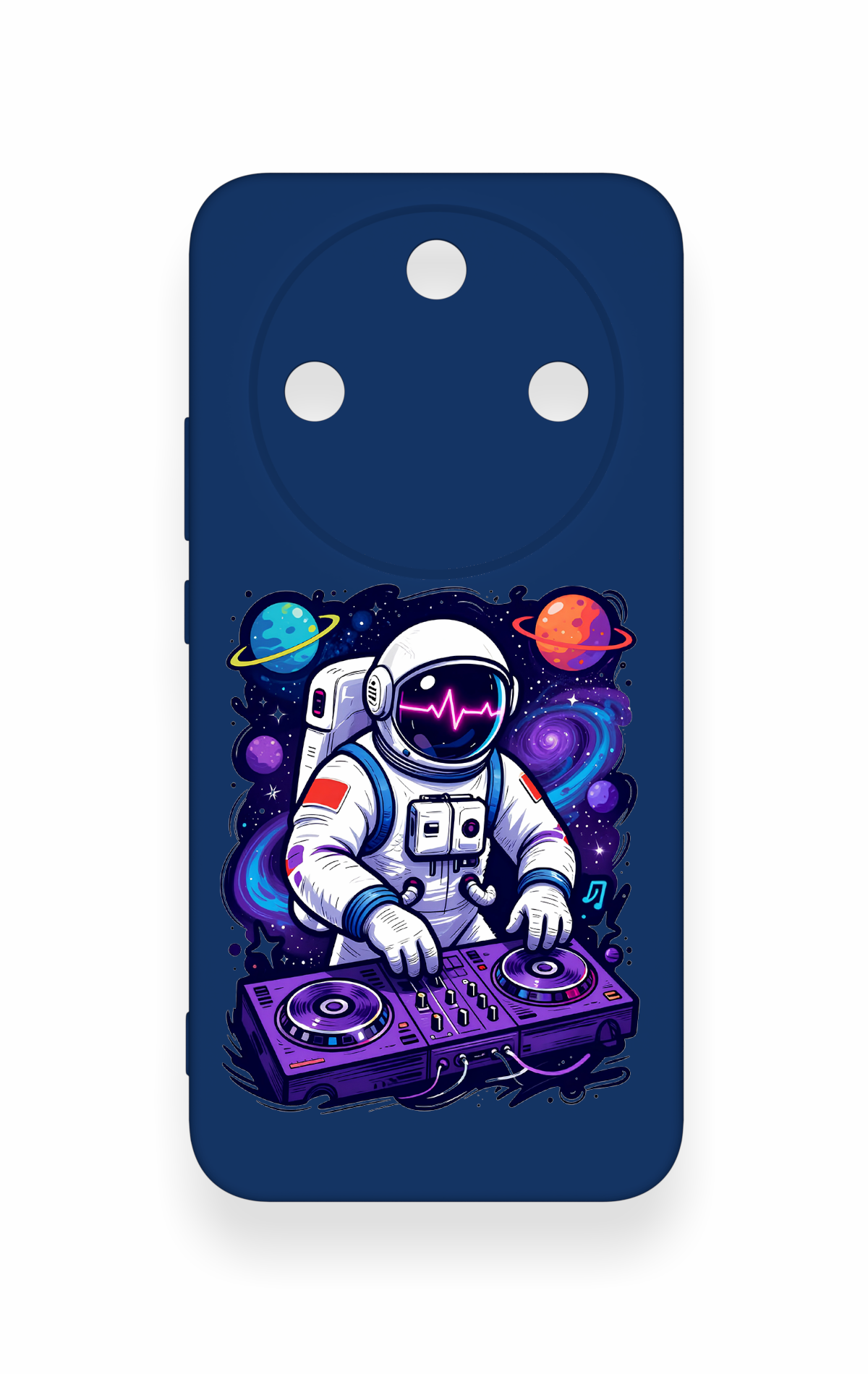 Honor Magic 8 Lite Uyumlu Astronot DJ Desenli Silikon Kılıf
