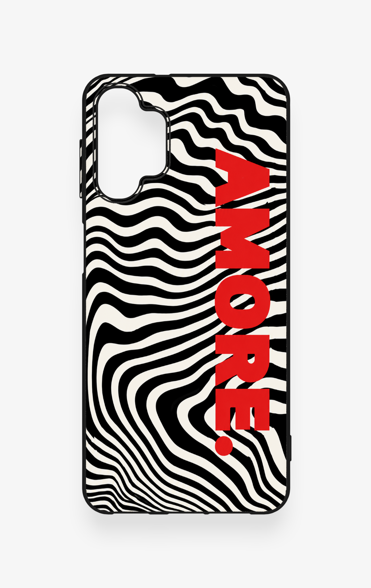 Samsung A32 Uyumlu Zebra Amore Desenli Silikon Kılıf