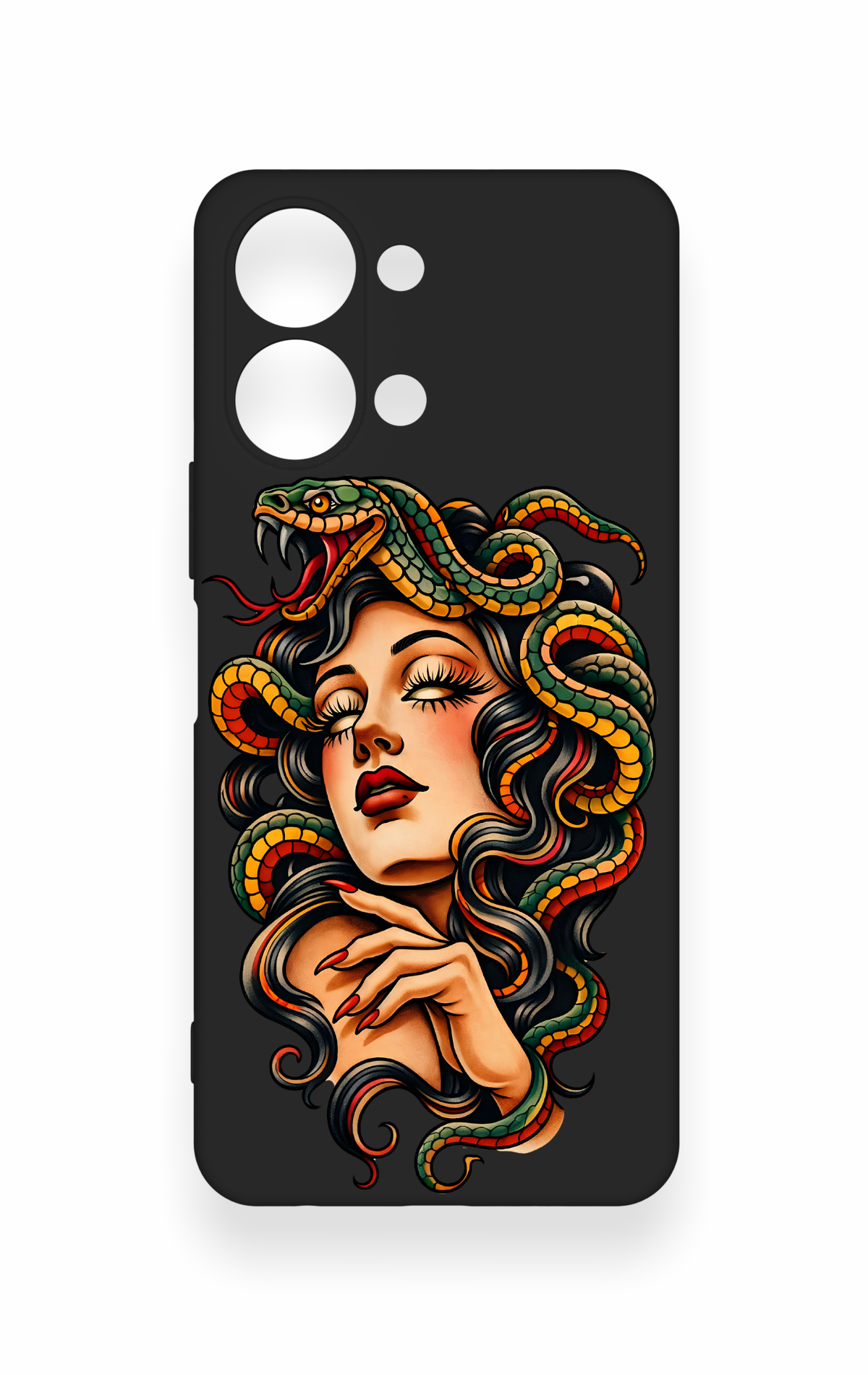 Vivo Y05 4G Uyumlu Medusa Desenli Silikon Kılıf