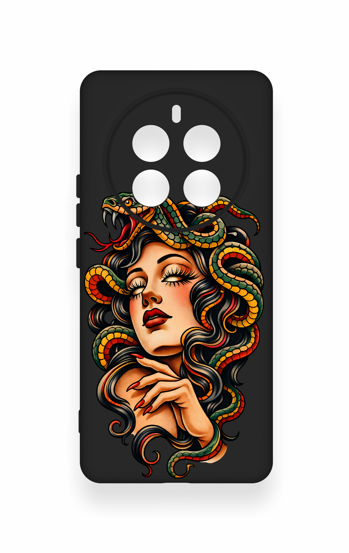 Realme 12 Pro Uyumlu Medusa Desenli Silikon Kılıf