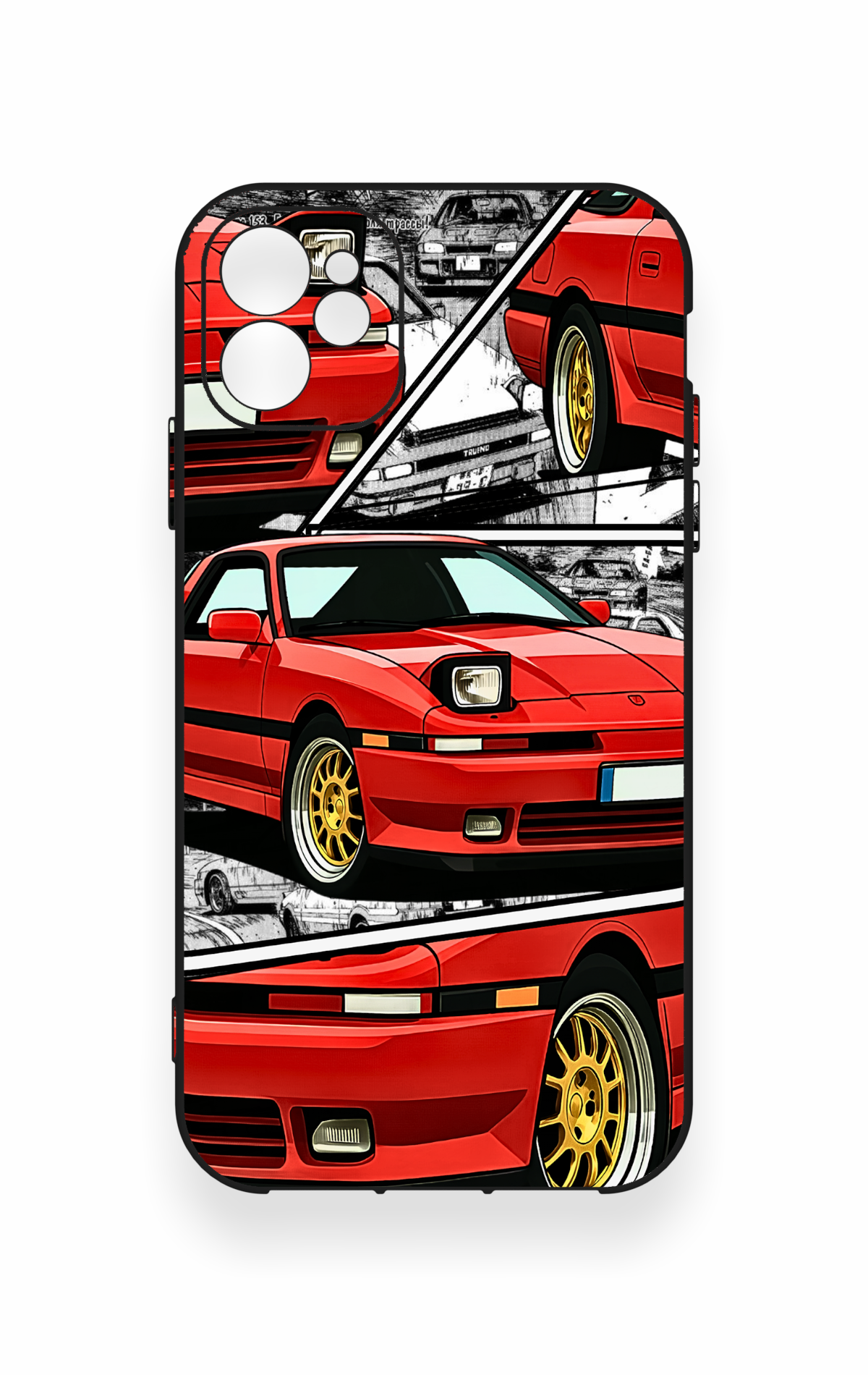 iPhone 11 Uyumlu Kırmızı Supra Desenli Silikon Kılıf