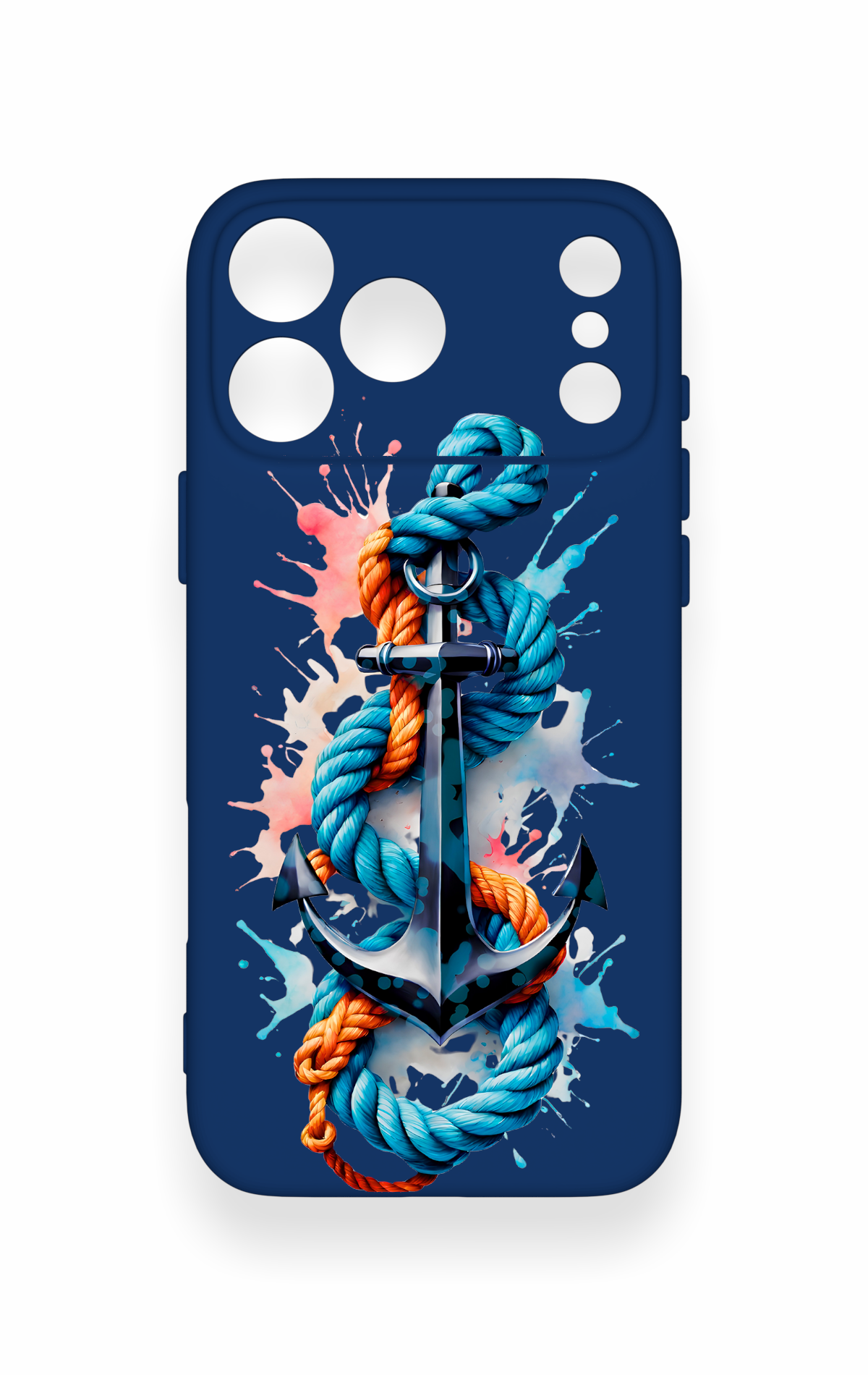 iPhone 17 Pro Max Uyumlu Anchor Desenli Silikon Kılıf