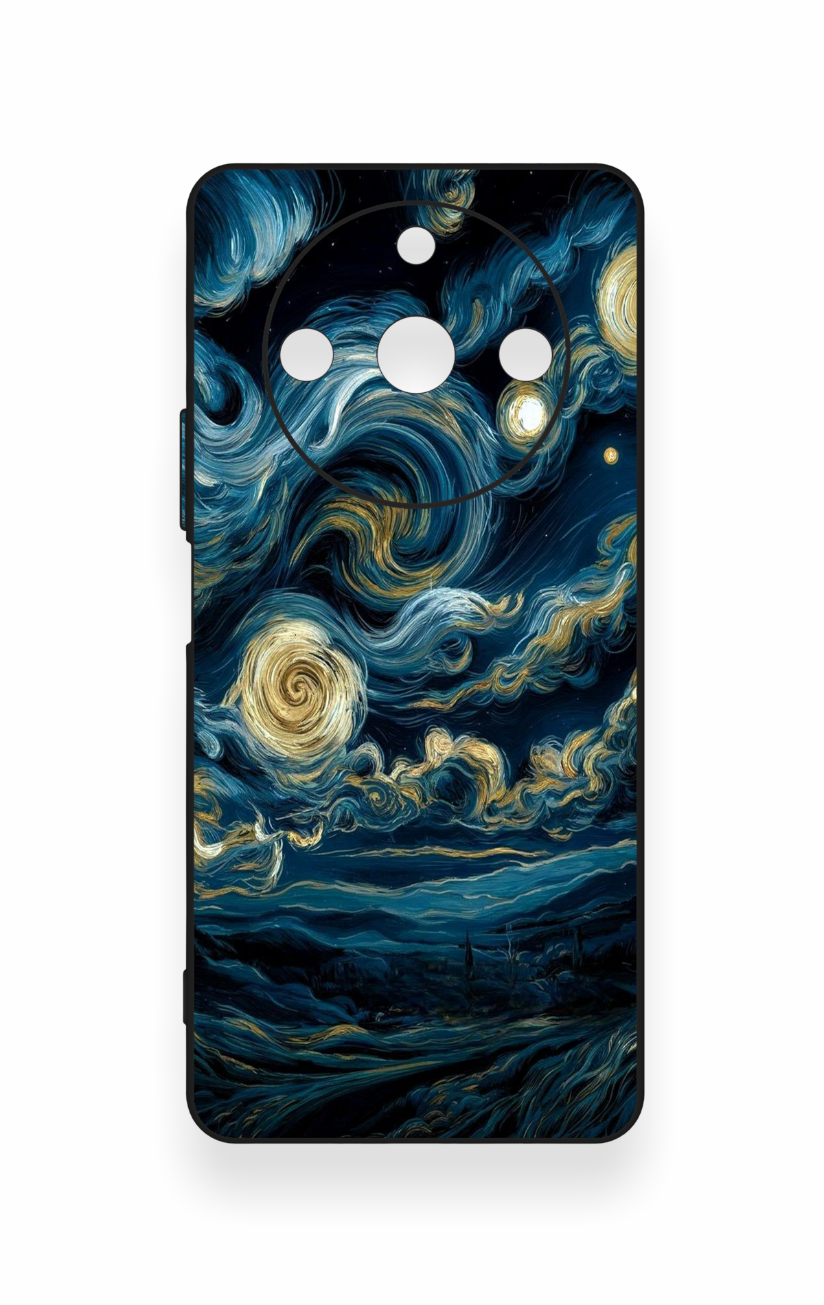 Realme 11 Pro Uyumlu Yıldızlı Gece Desenli Silikon Kılıf