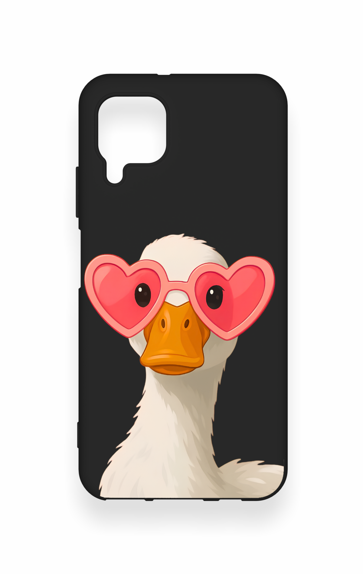 Huawei P40 Lite Uyumlu Aşık Ördek Desenli Silikon Kılıf