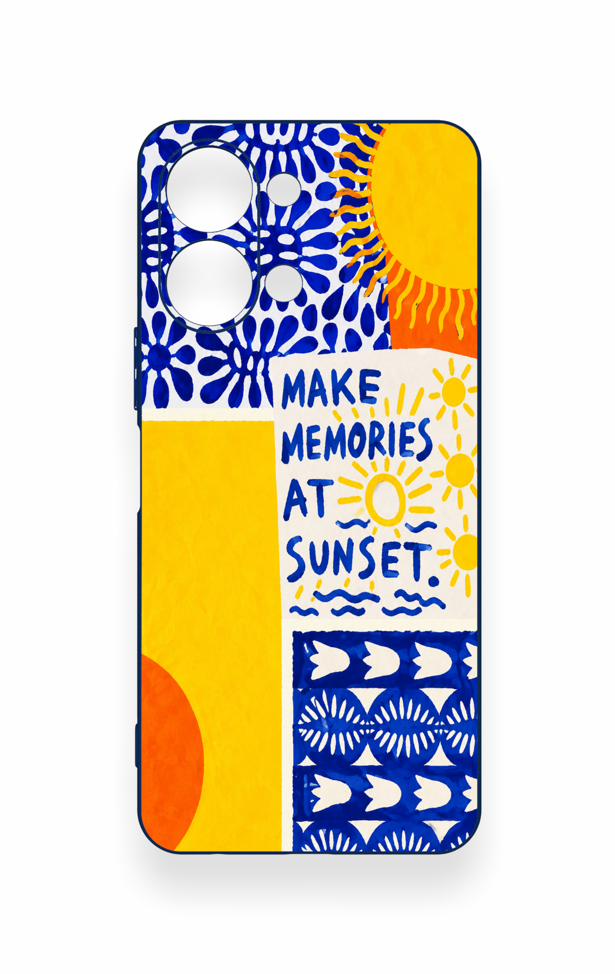Vivo Y05 4G Uyumlu Sunset Desenli Silikon Kılıf