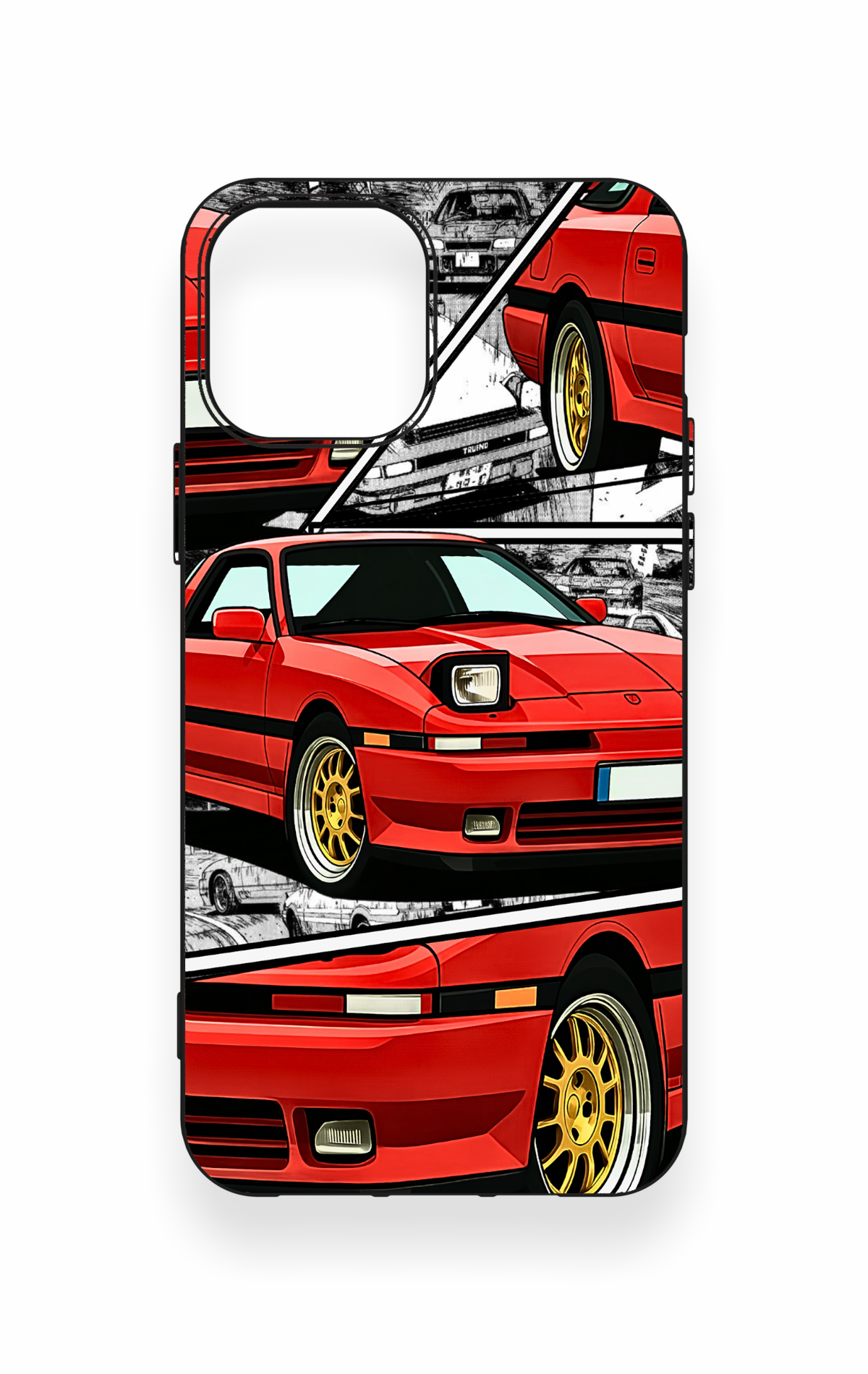 iPhone 12-12PRO Uyumlu Kırmızı Supra Desenli Silikon Kılıf