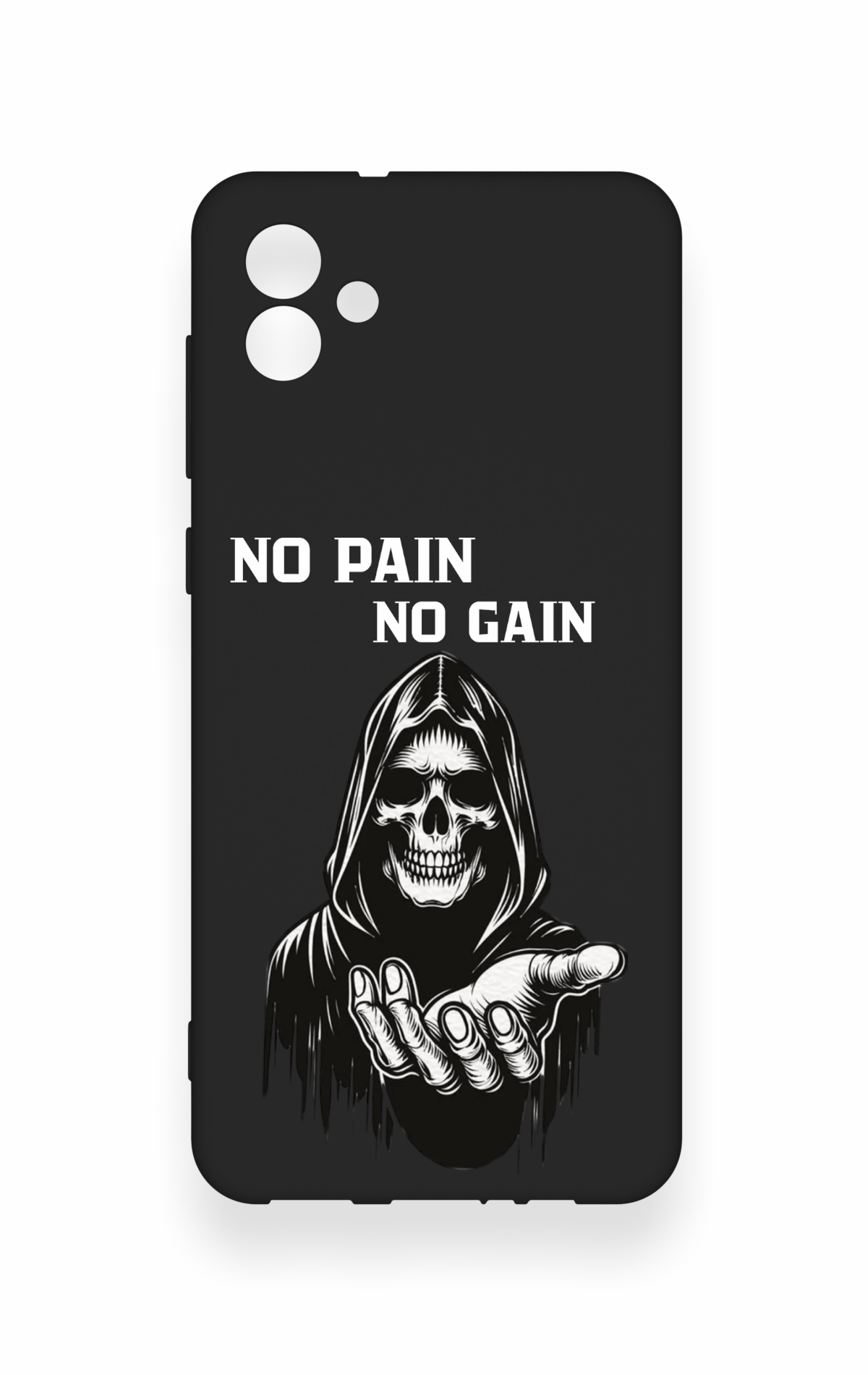 Samsung A04 Uyumlu No Pain No Gain Desenli Silikon Kılıf