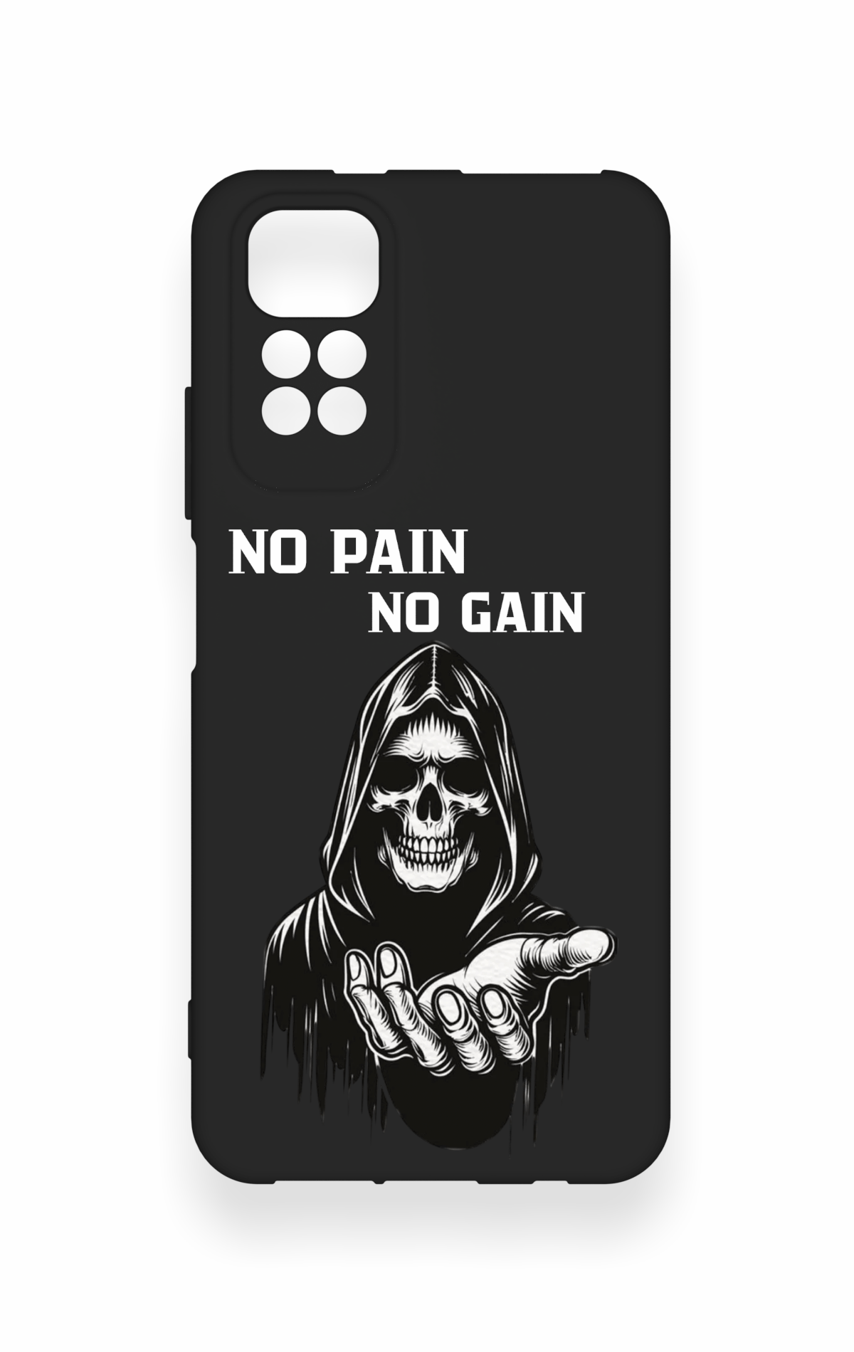 Redmi Note 11S Uyumlu No Pain No Gain Desenli Silikon Kılıf