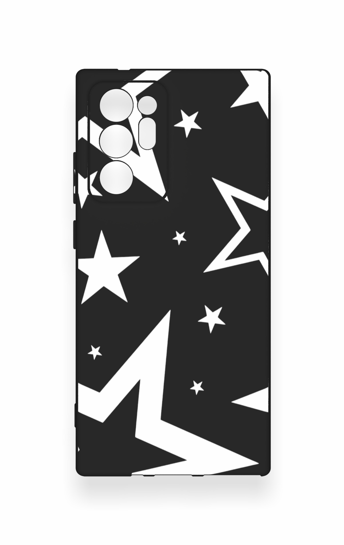 Samsung Note 20 Ultra Uyumlu Siyah Mega Star Desenli Silikon Kılıf