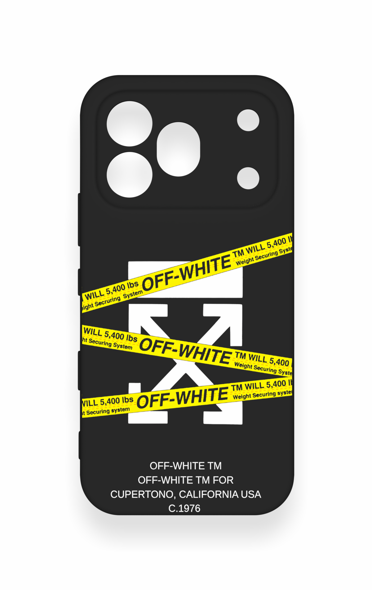 Honor 600 Pro Uyumlu Off White Desenli Silikon Kılıf