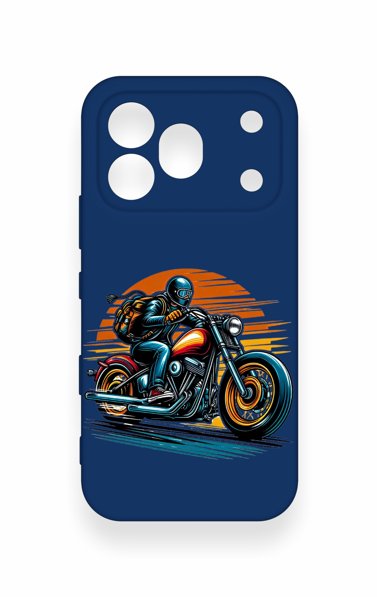 Honor 600 Pro Uyumlu Moto Rider Desenli Silikon Kılıf