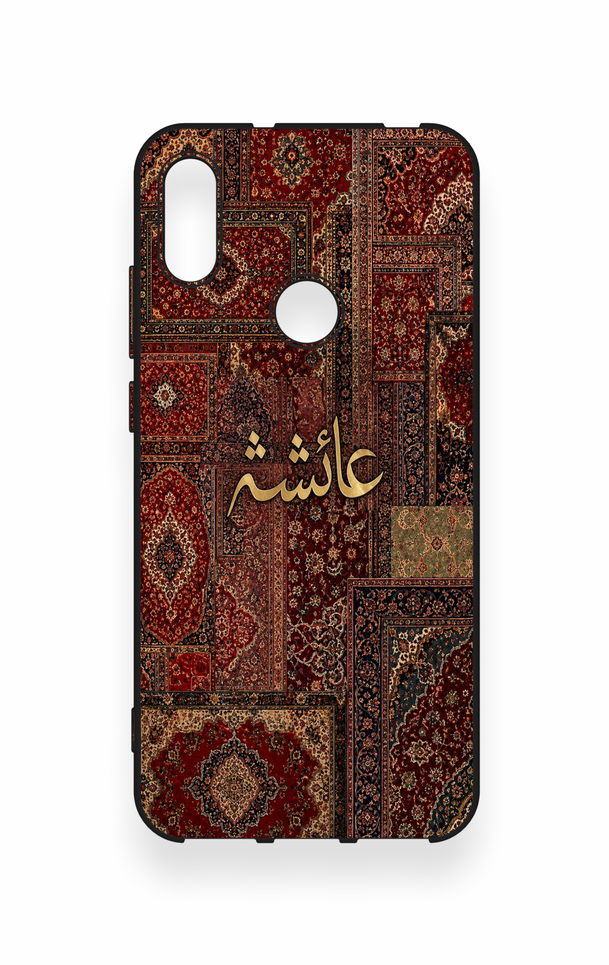 Huawei Y6 2019 Uyumlu Vintage Halı Desenli Silikon Kılıf