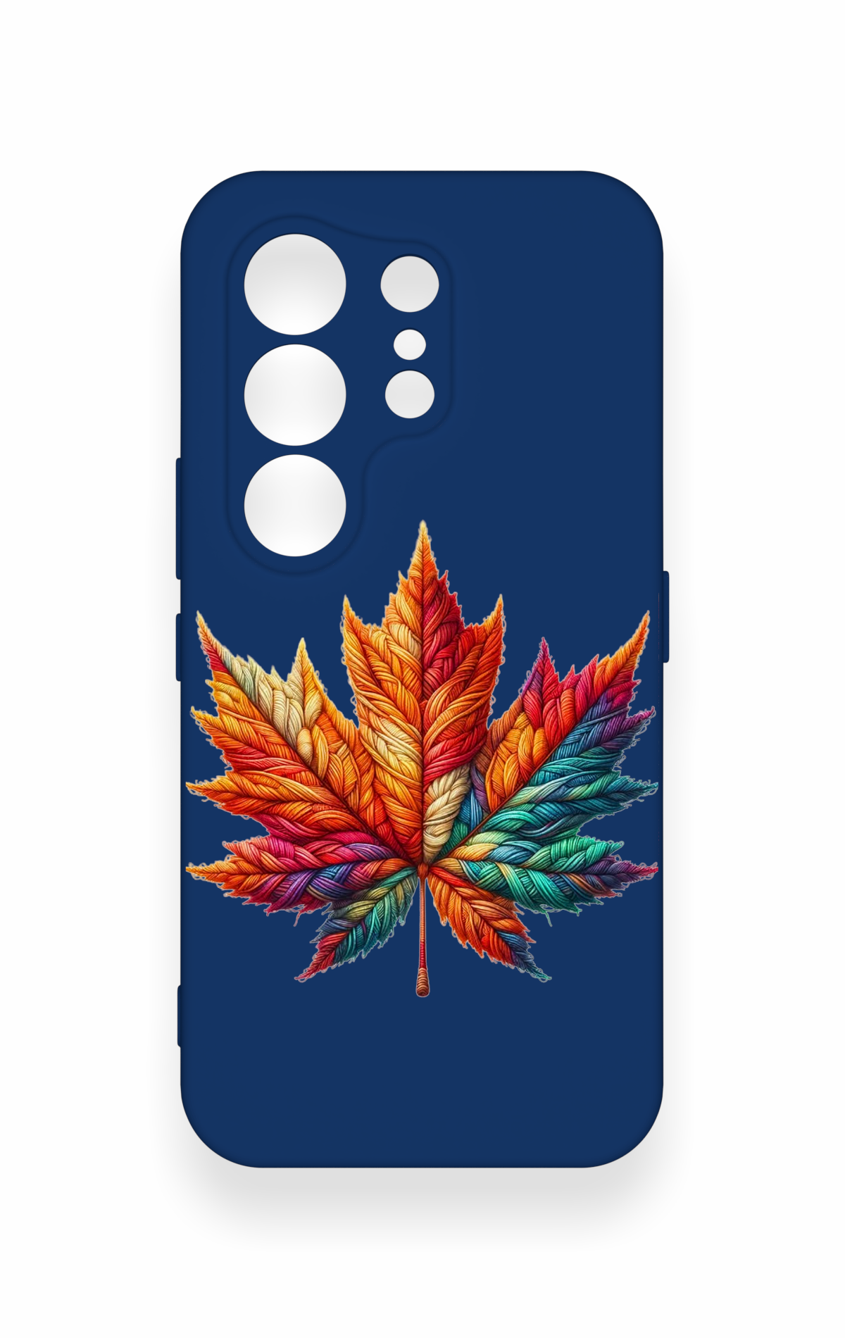 Tecno Camon 50 4G Uyumlu Renkli Yaprak Desenli Silikon Kılıf