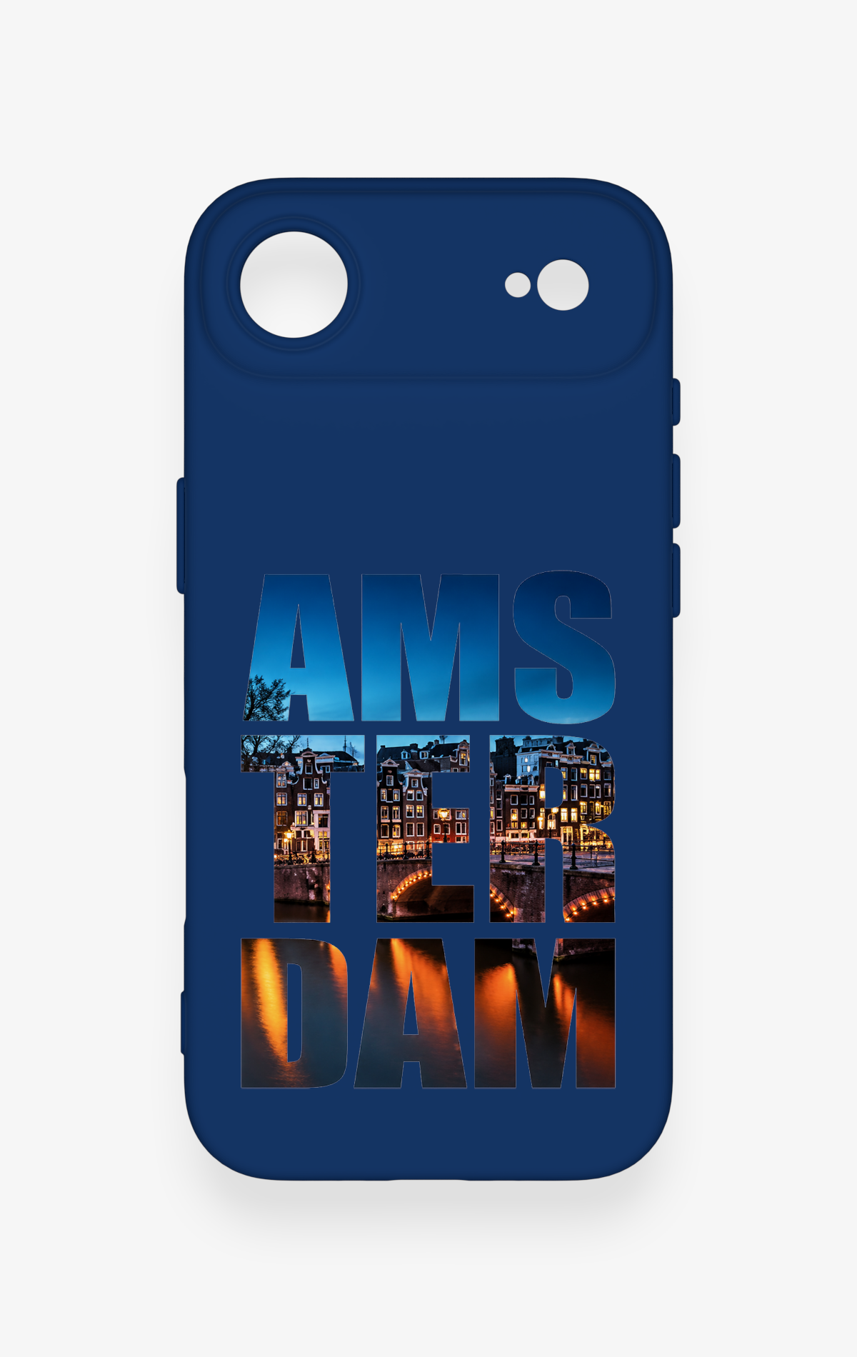 iPhone 17 Air Uyumlu Amsterdam Desenli Silikon Kılıf
