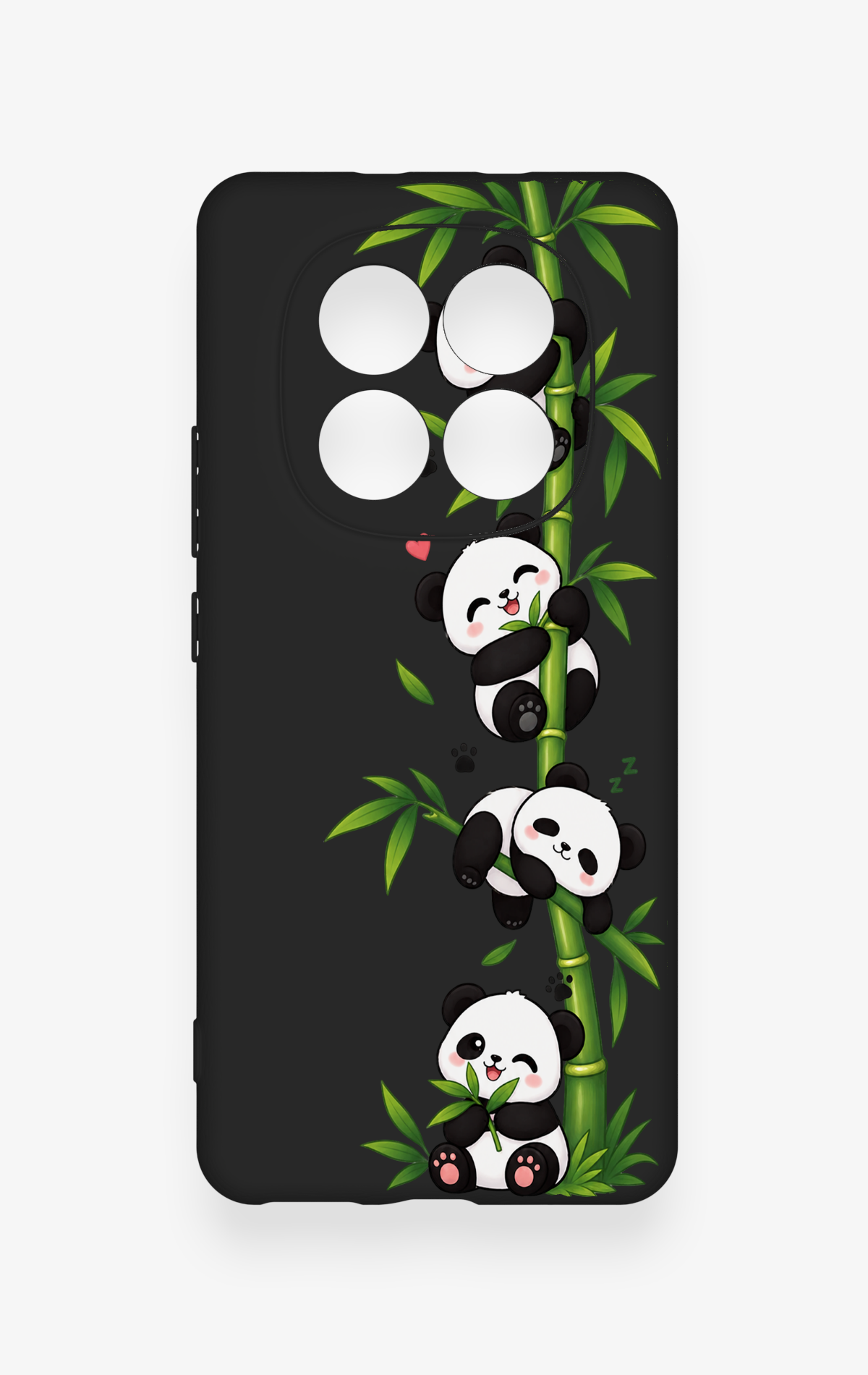 REDMİ NOTE 15 4G Uyumlu Sevimli Panda Bambu Desenli Silikon Kılıf