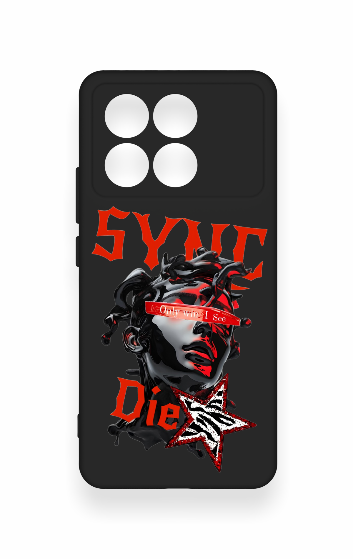 Poco X6 Pro Uyumlu Sync Die Desenli Silikon Kılıf