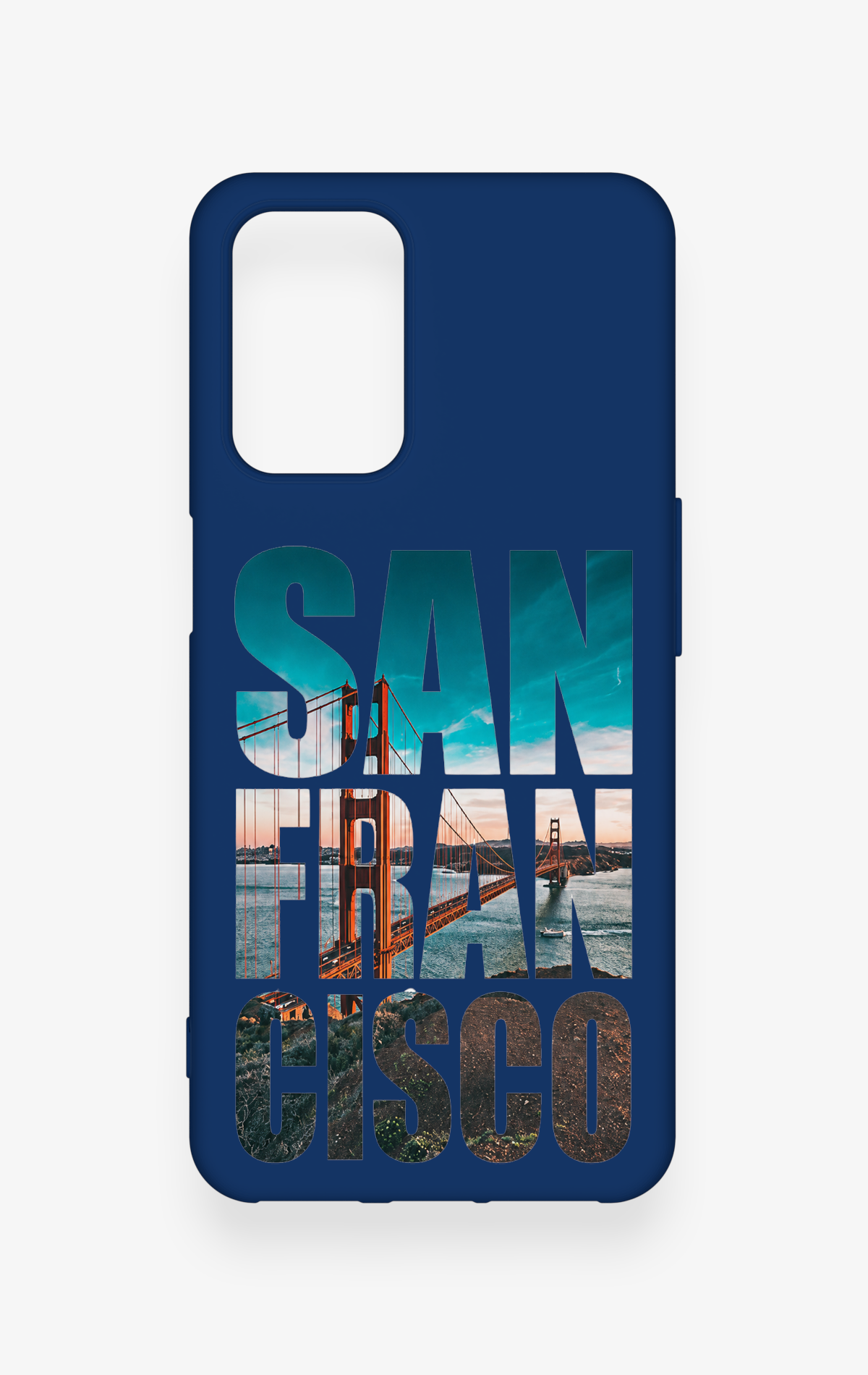 Oppo A54 Uyumlu San Francisco Desenli Silikon Kılıf