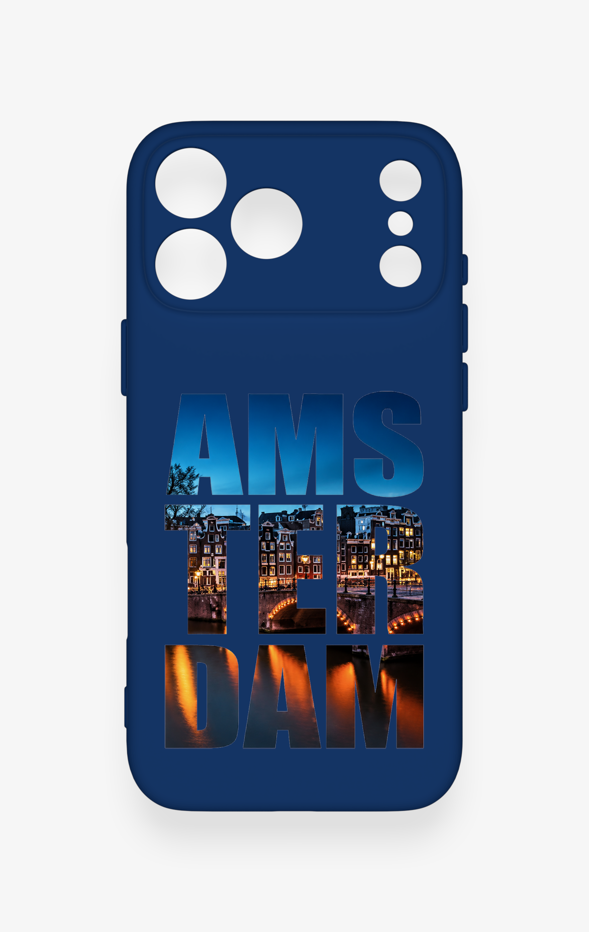 iPhone 17 Pro Max Uyumlu Amsterdam Desenli Silikon Kılıf