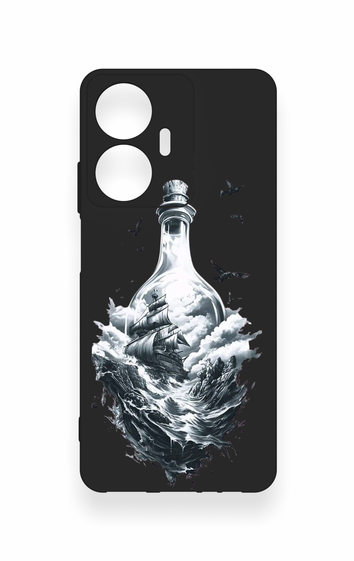 Realme C55 Uyumlu Secret Sea Desenli Silikon Kılıf