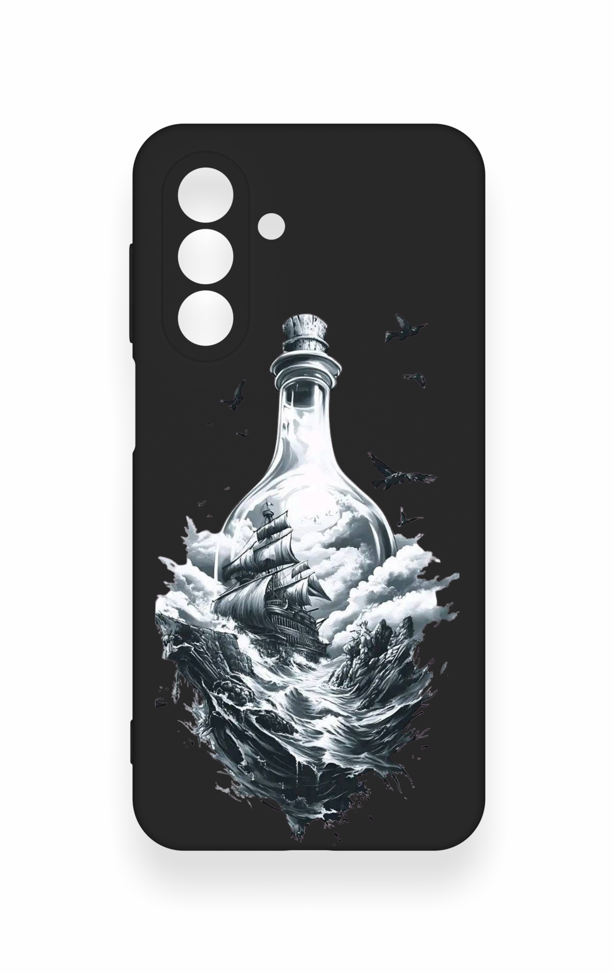 Samsung A17 Uyumlu Secret Sea Desenli Silikon Kılıf