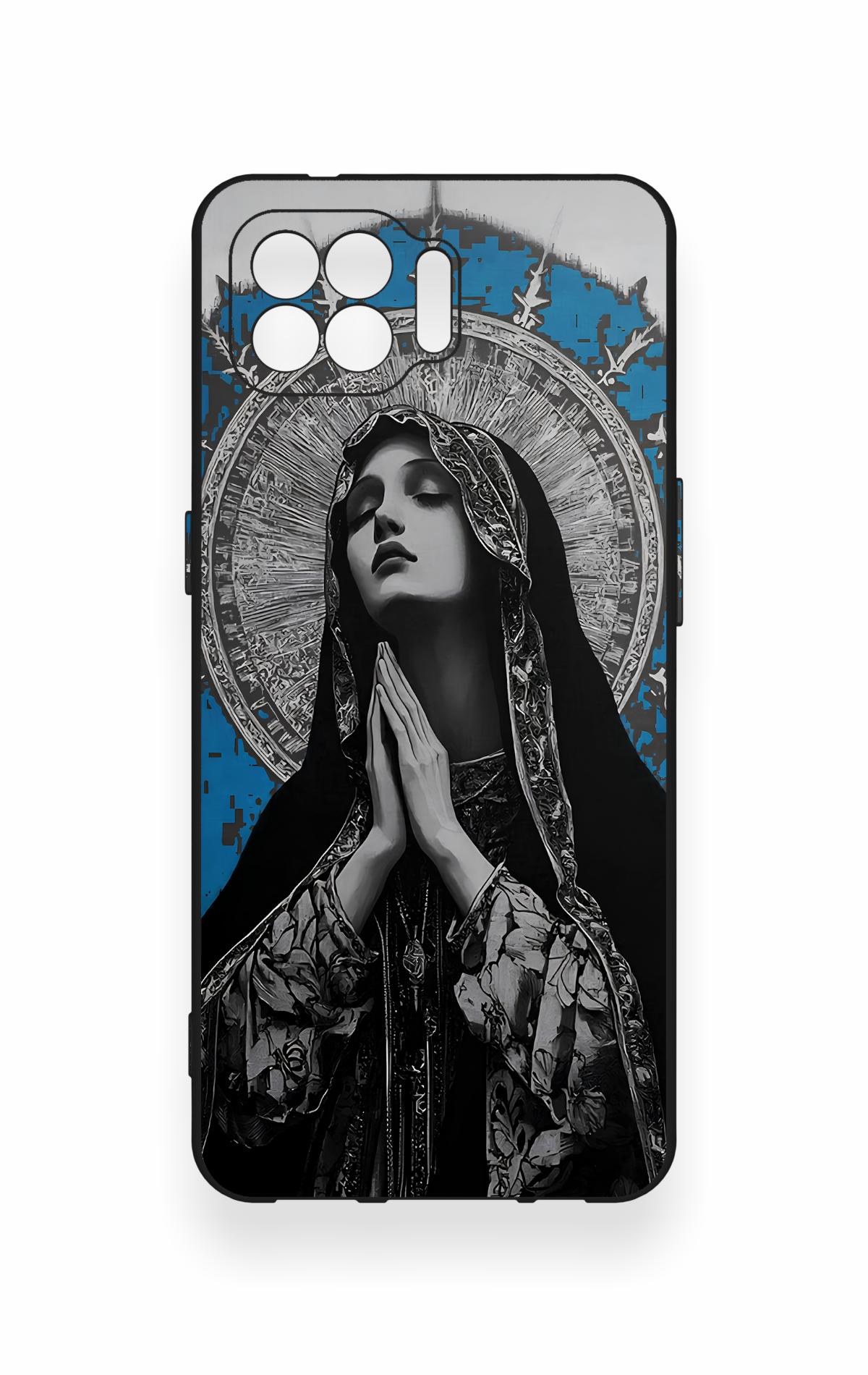 Oppo Reno 4 Lite Uyumlu Rahibe Desenli Silikon Kılıf