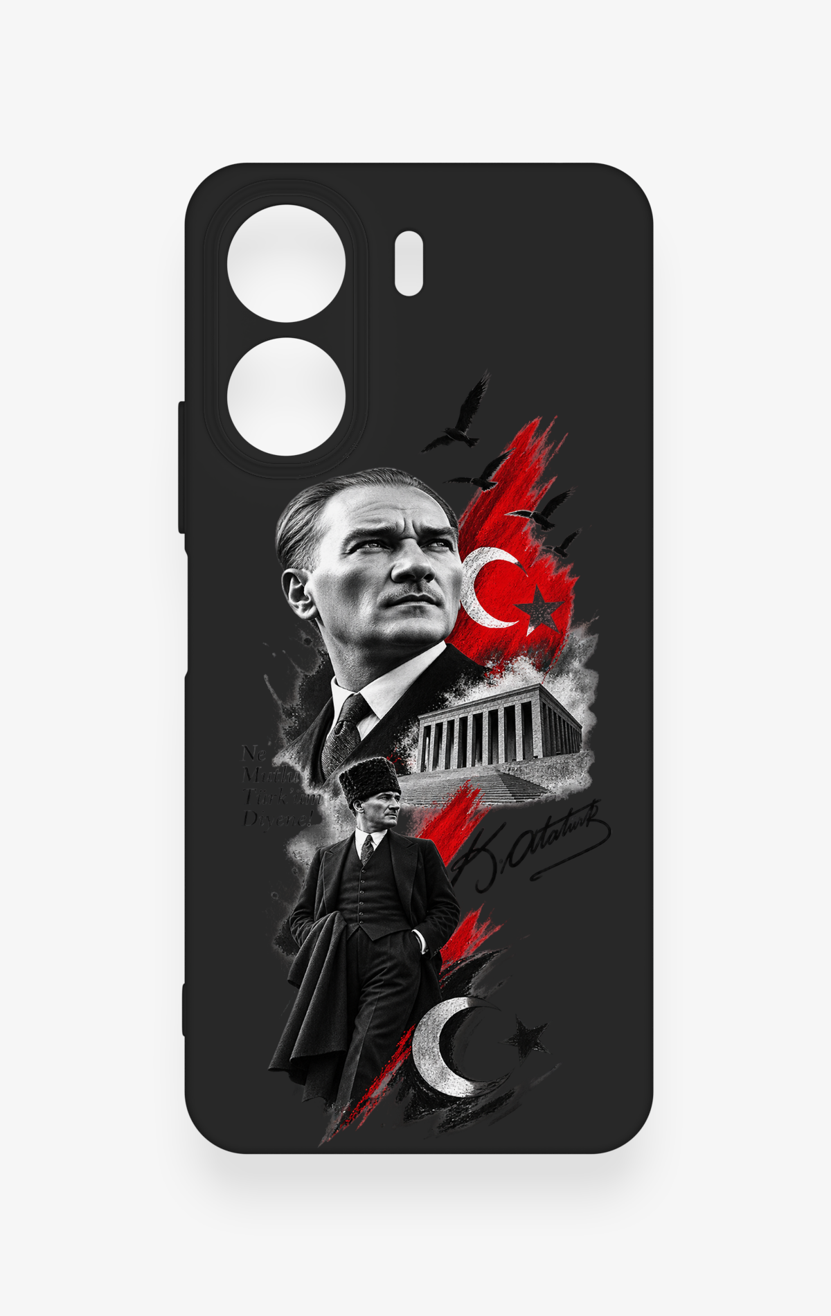 Redmi 13C Uyumlu Atatürk Anıtkabir Desenli Silikon Kılıf