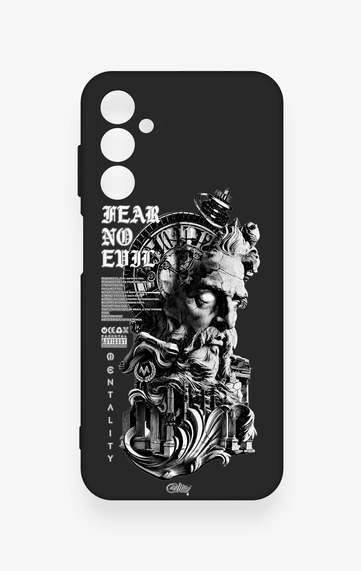 Samsung M14 Uyumlu Fear No Evil Desenli Silikon Kılıf