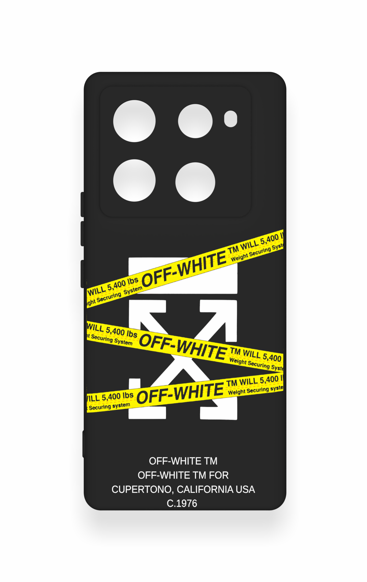 İnfinix Note 40 Pro Uyumlu Off White Desenli Silikon Kılıf