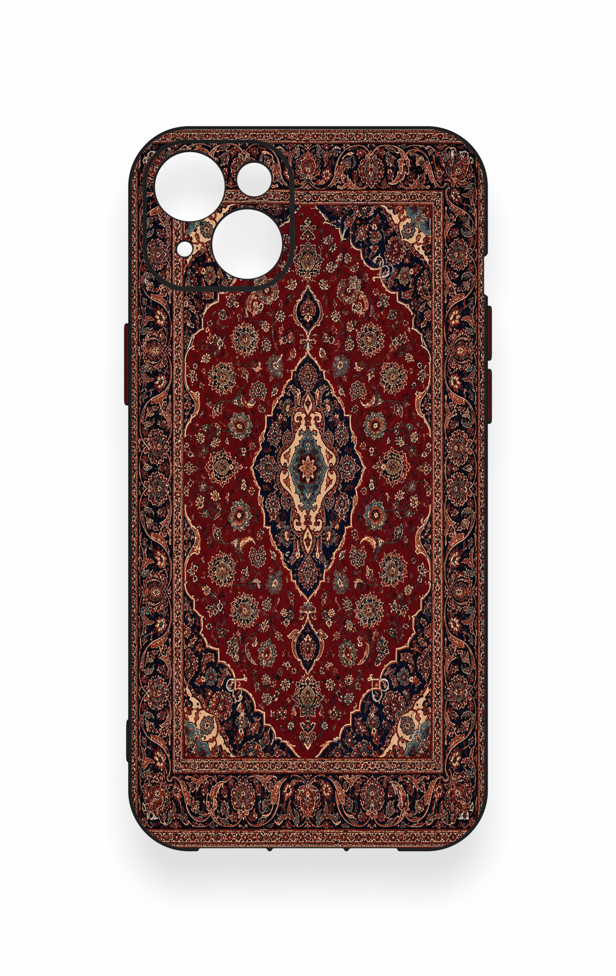 iPhone 14 Plus/15 Plus Uyumlu Acem Halı Desenli Silikon Kılıf