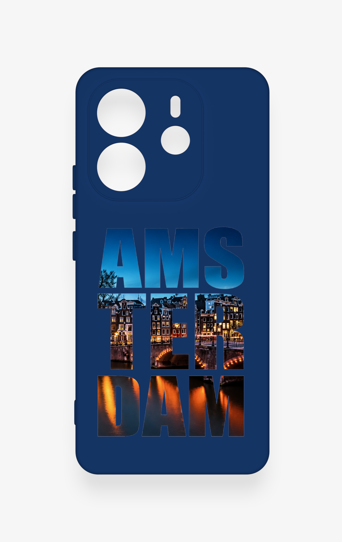 Redmi Note 14 4G Uyumlu Amsterdam Desenli Silikon Kılıf