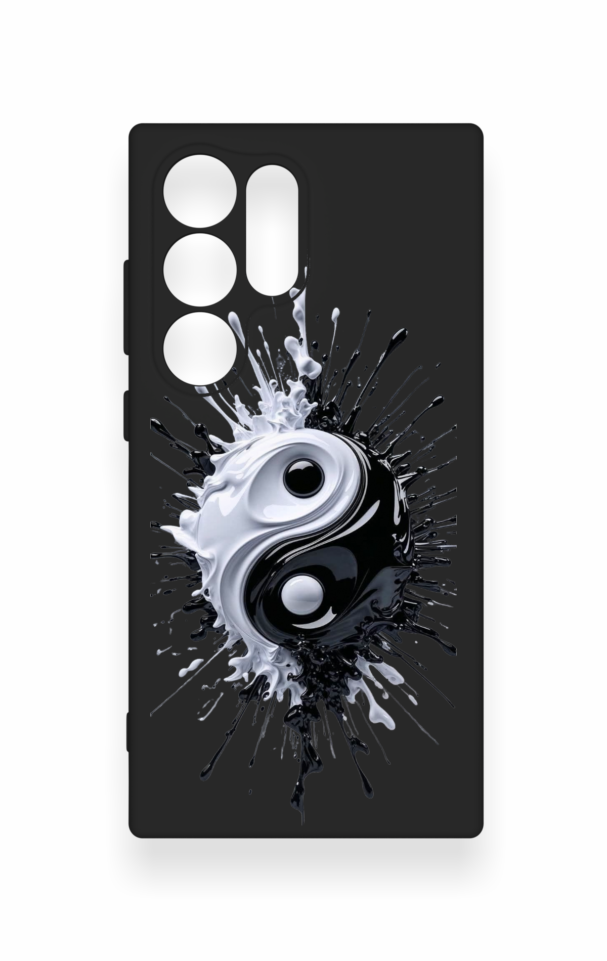 Samsung S24 Ultra Uyumlu İyi ve Kötü Desenli Silikon Kılıf