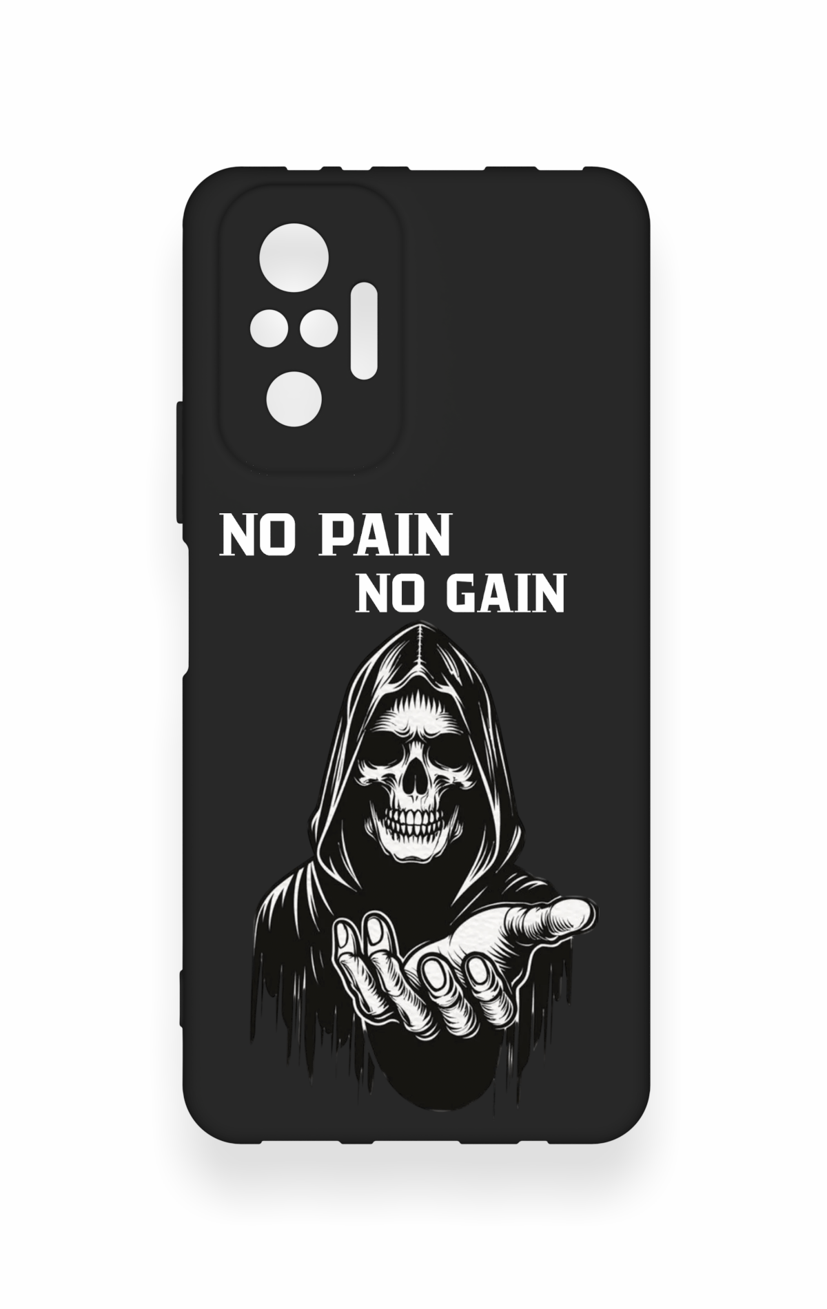 Redmi Note 10 Pro Uyumlu No Pain No Gain Desenli Silikon Kılıf