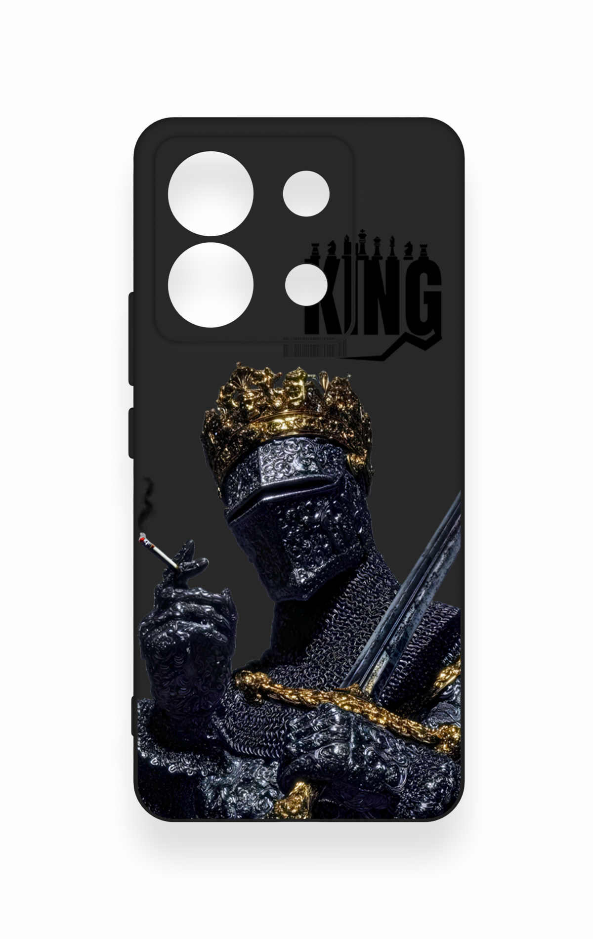 Redmi Note 13 Pro 5G Uyumlu King Desenli Silikon Kılıf