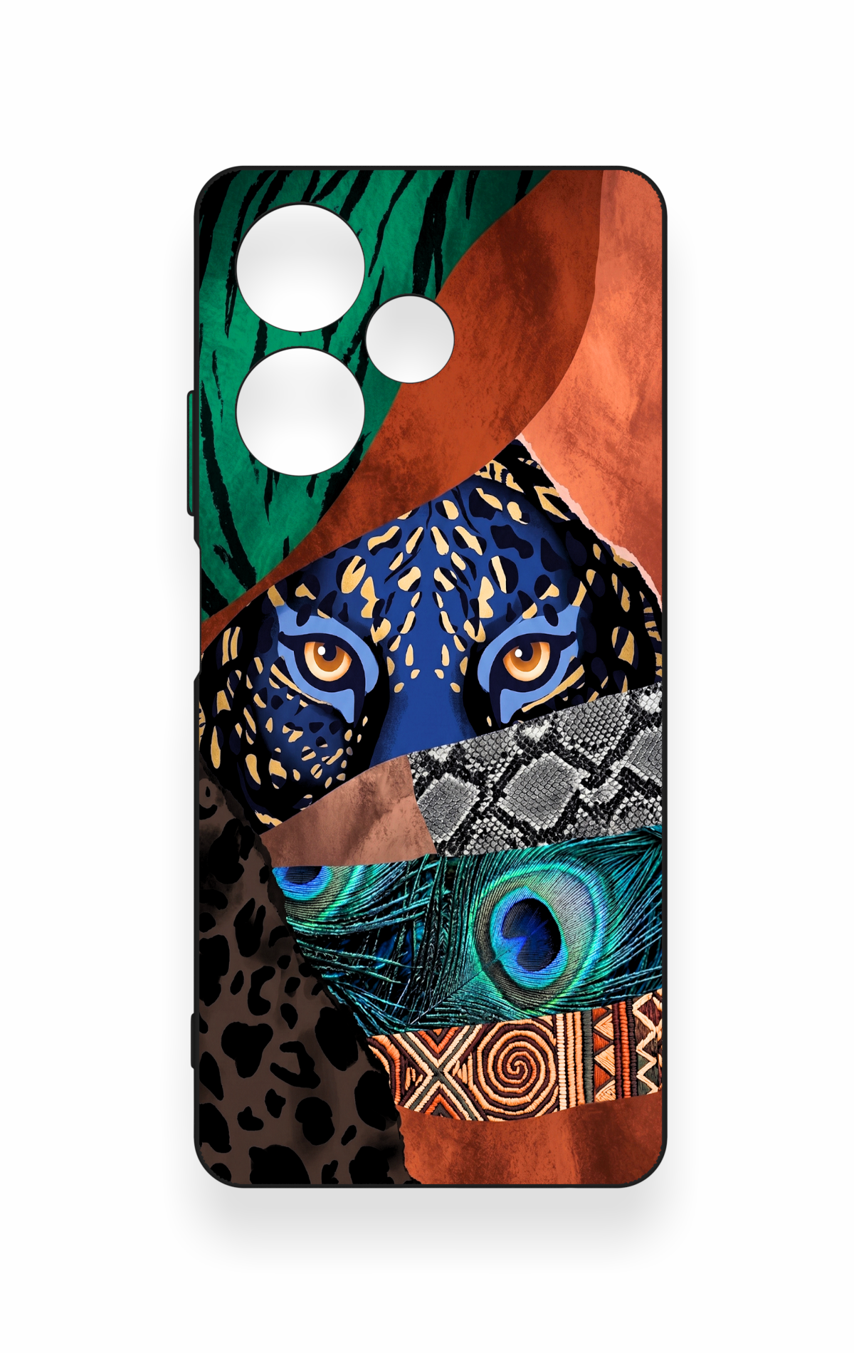 İnfinix Hot 30 Uyumlu Amazon Kaplan Desenli Silikon Kılıf