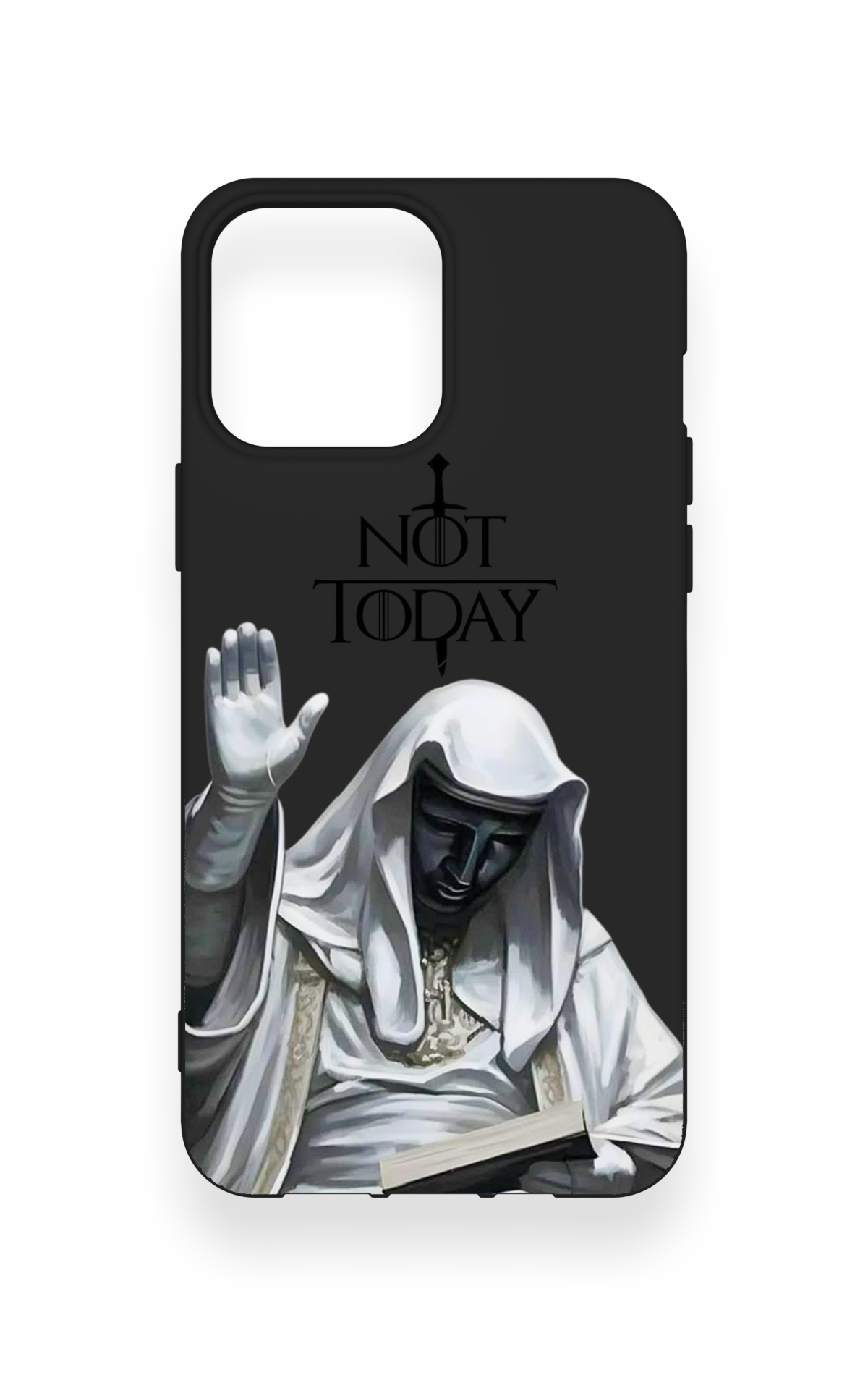 iPhone 13 Pro Max Uyumlu Not Today Desenli Silikon Kılıf