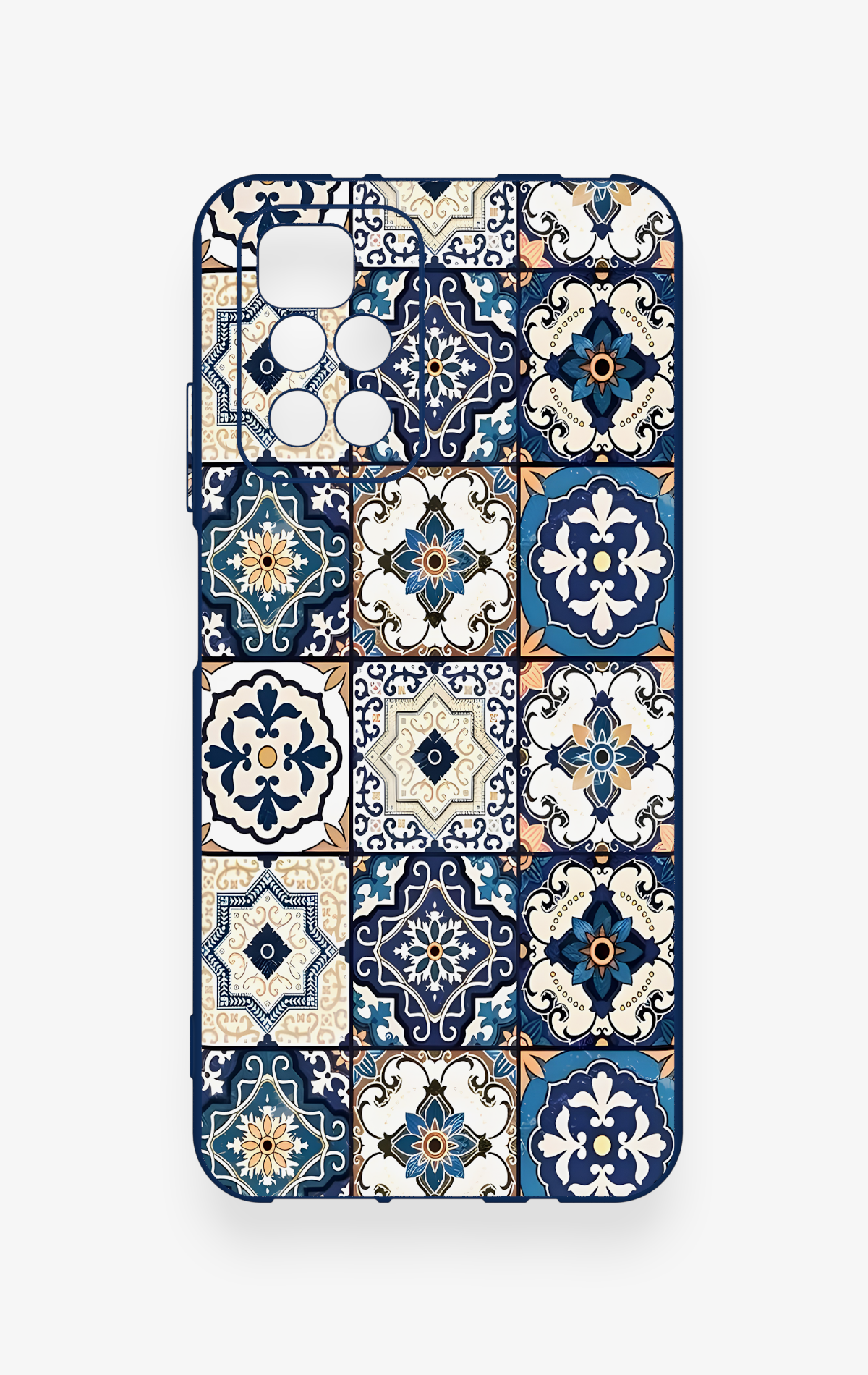 Redmi 10 2022 Uyumlu Mozaik Çini Desenli Silikon Kılıf
