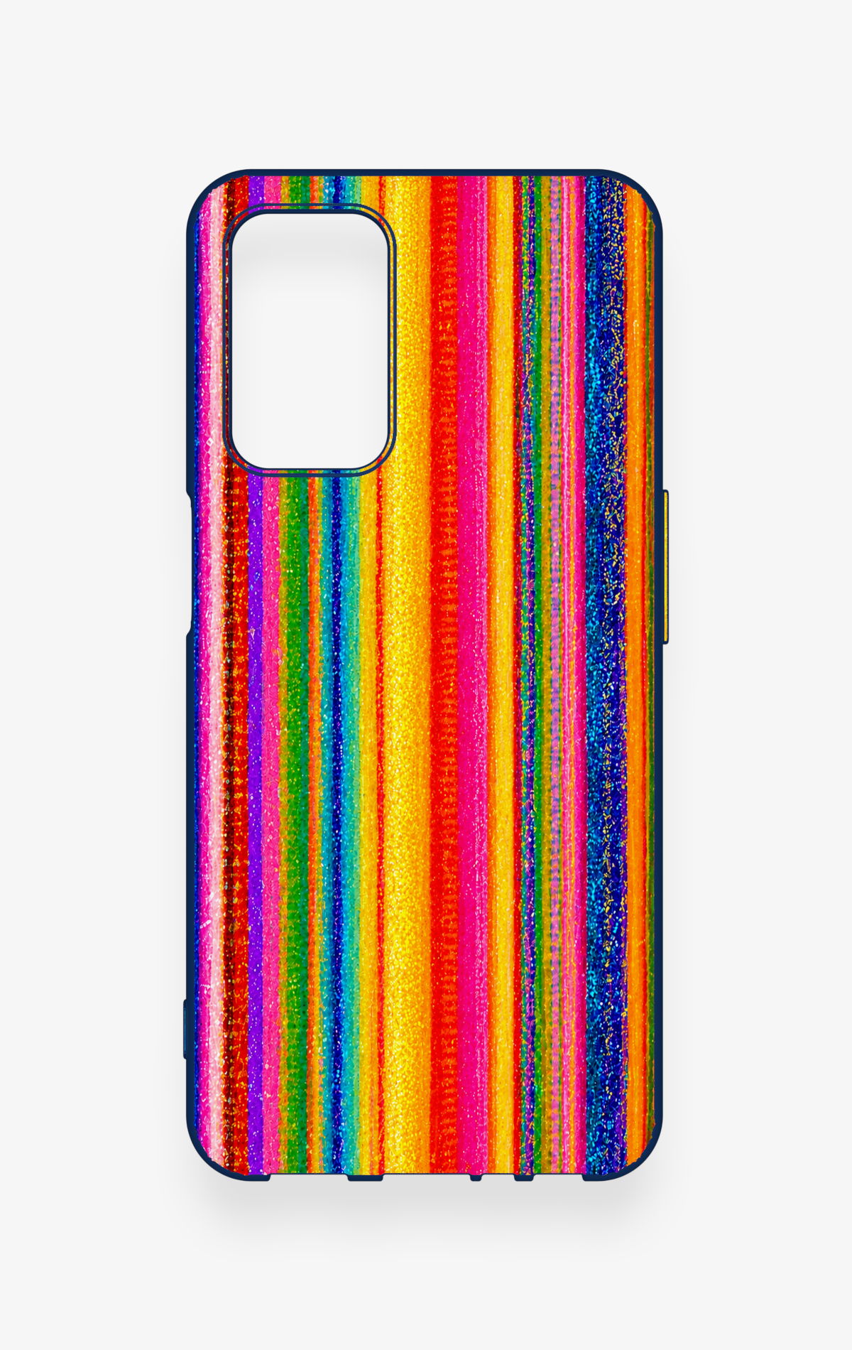 Oppo A55 Uyumlu Rengarenk Desenli Silikon Kılıf