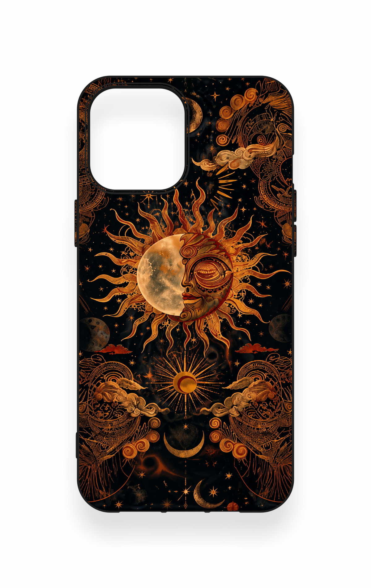 iPhone 12 Pro Max Uyumlu Mistik Güneş Desenli Silikon Kılıf