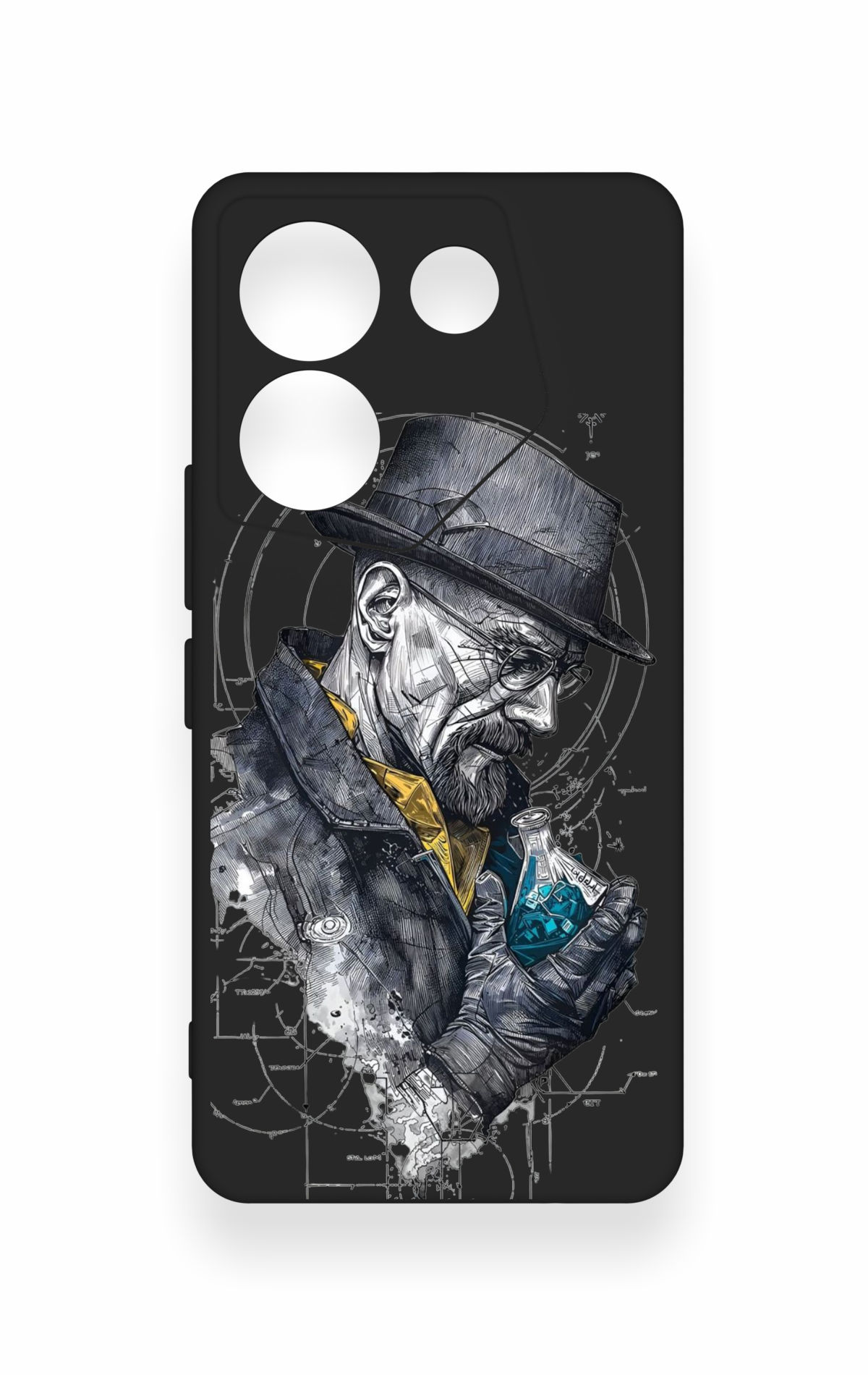 Tecno Camon 20 Pro Uyumlu Walter White Desenli Silikon Kılıf