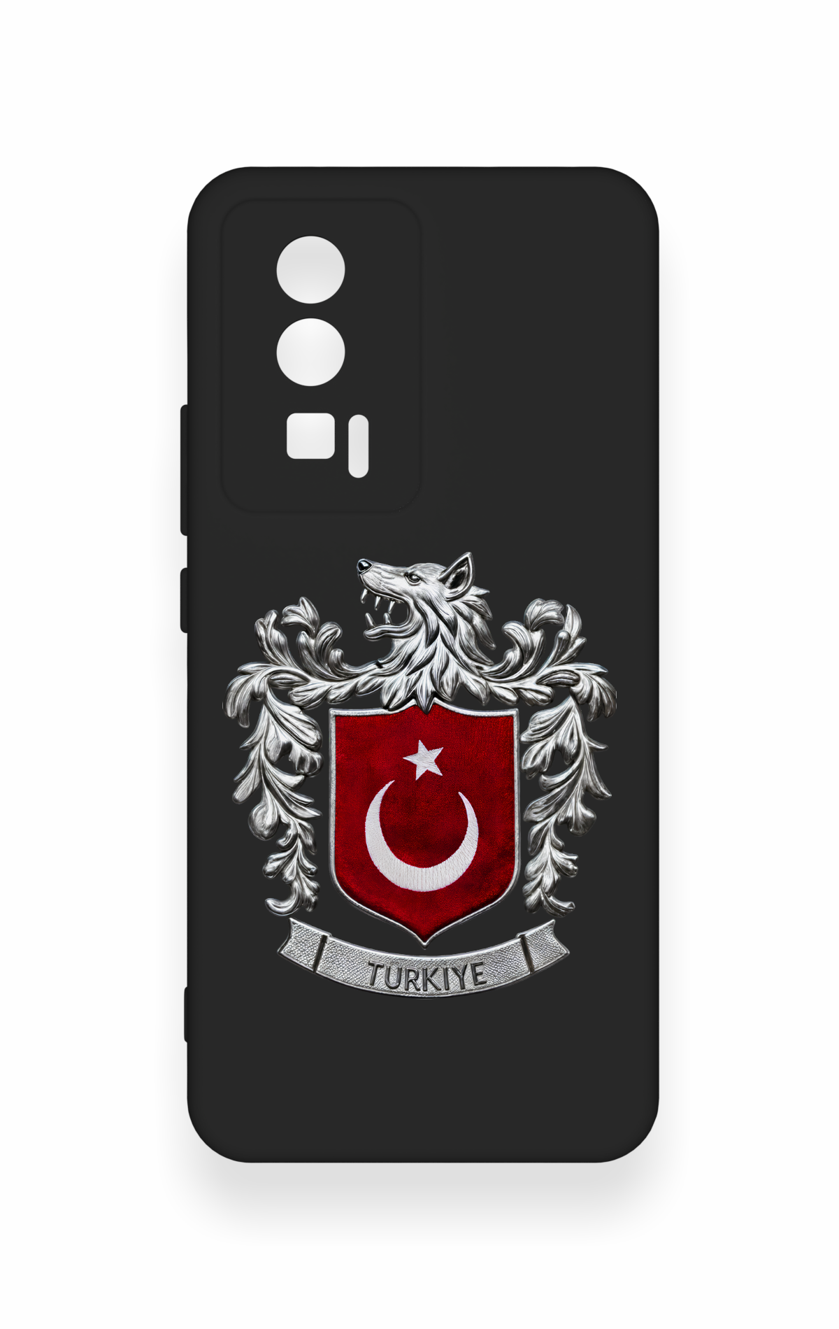 Poco F5 Pro Uyumlu Türk Arma Desenli Silikon Kılıf