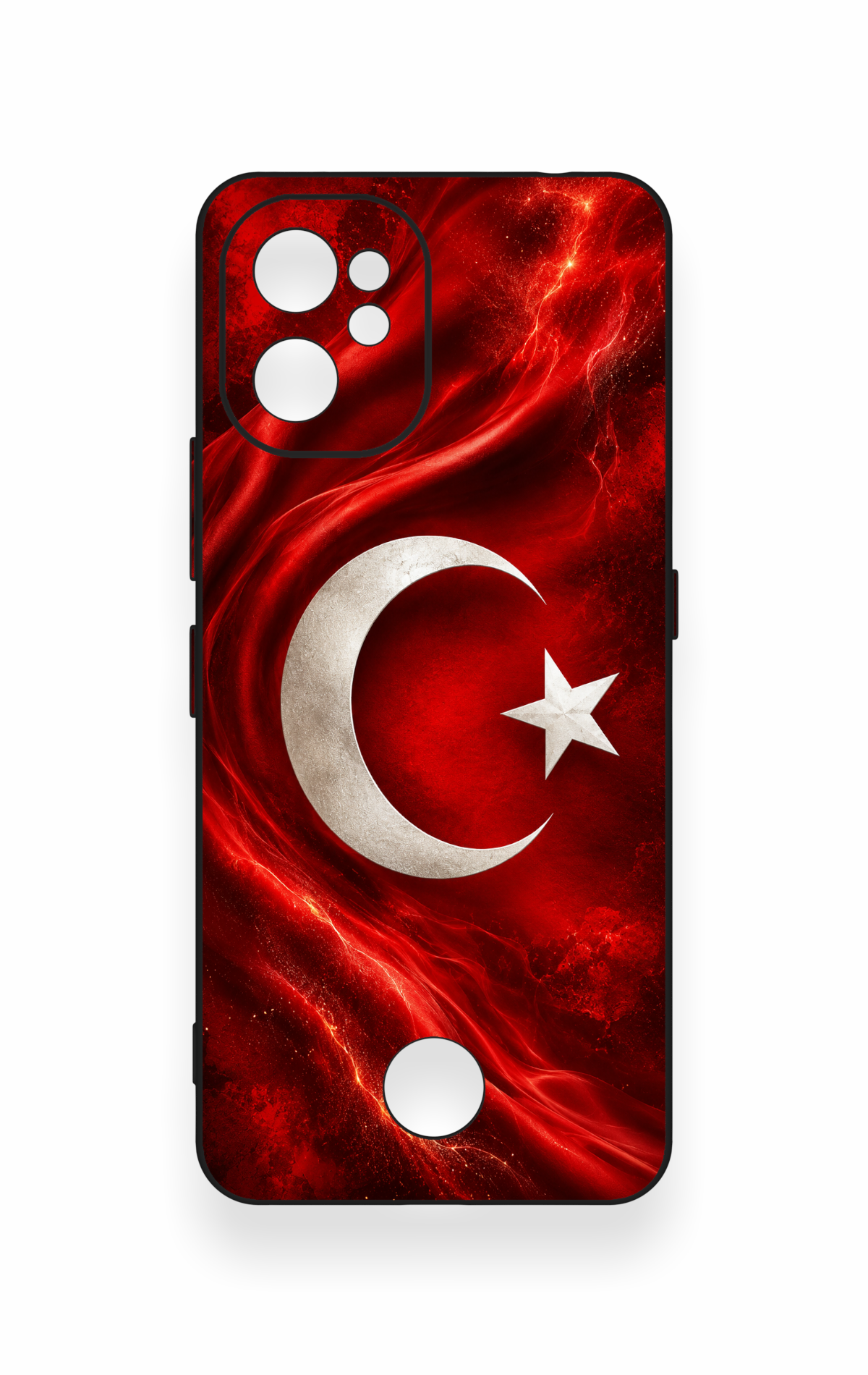 Reeder S19 Max Pro Uyumlu Türk Bayrağı Desenli Silikon Kılıf