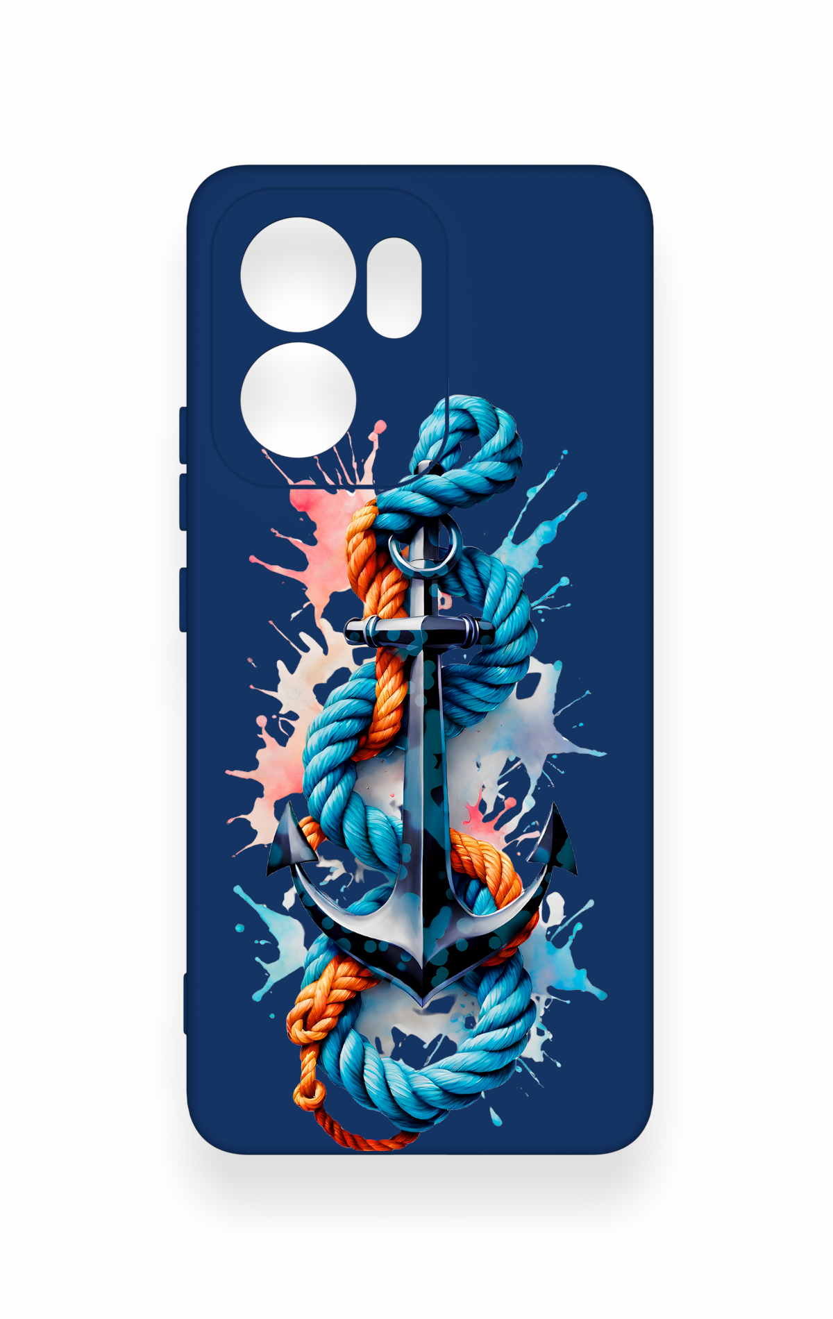 Oppo Reno 13F Uyumlu Anchor Desenli Silikon Kılıf