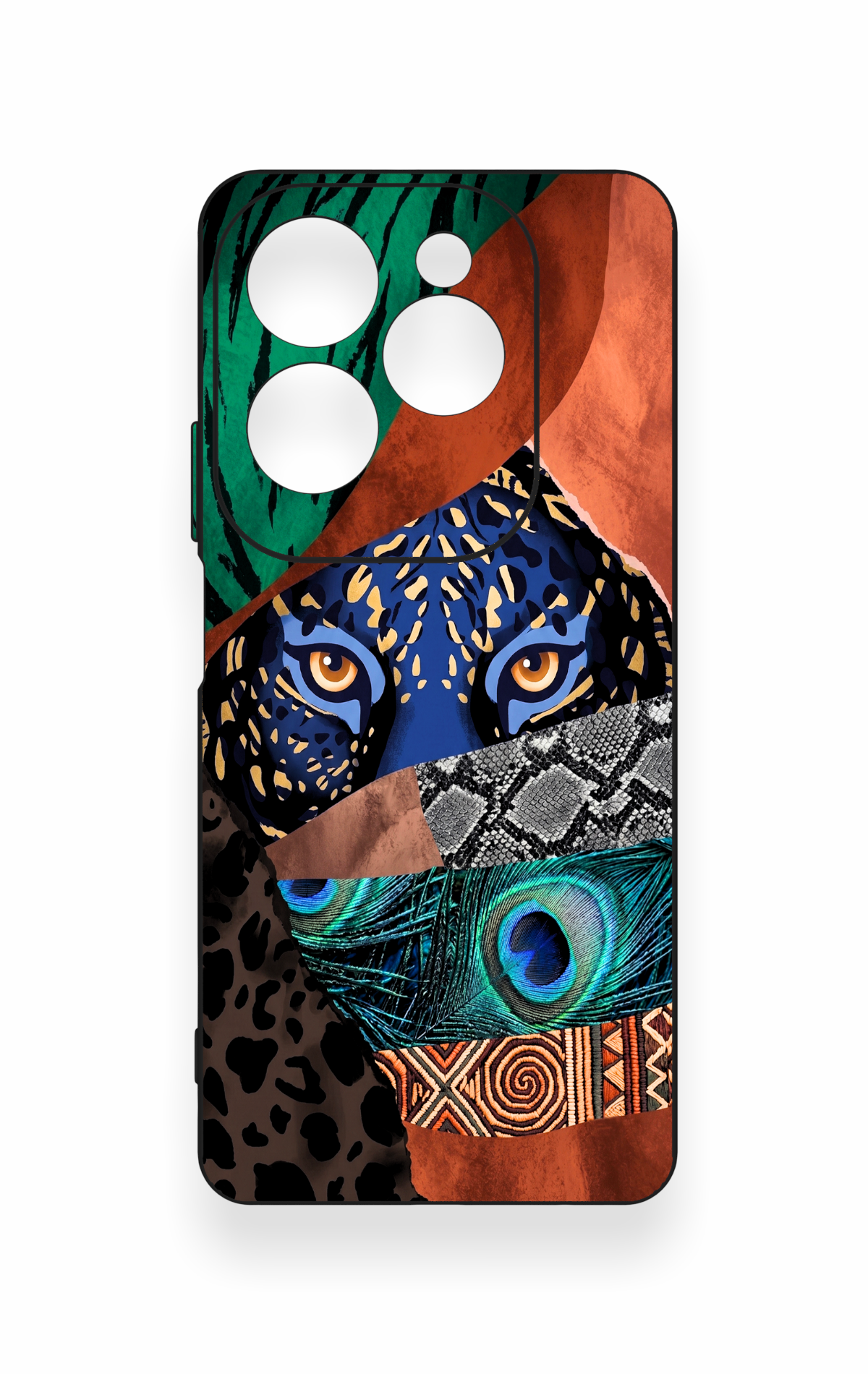 İnfinix Hot 40 Pro Uyumlu Amazon Kaplan Desenli Silikon Kılıf
