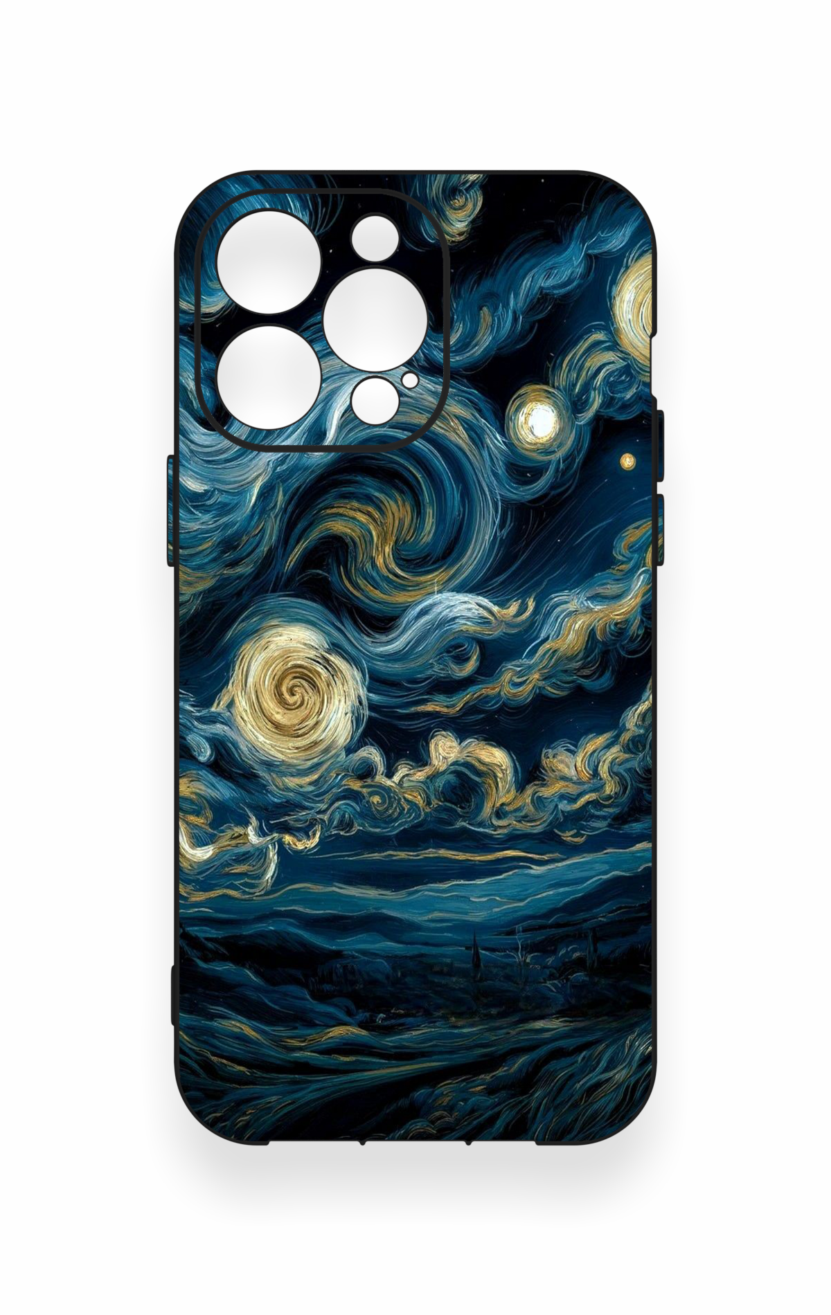 iPhone 13 Pro Max Uyumlu Yıldızlı Gece Desenli Silikon Kılıf