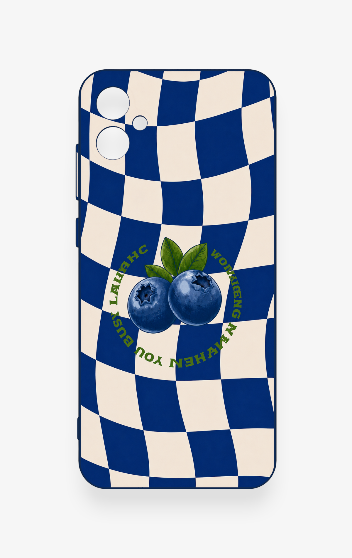 Samsung A05 Uyumlu Yaban Mersini Desenli Silikon Kılıf