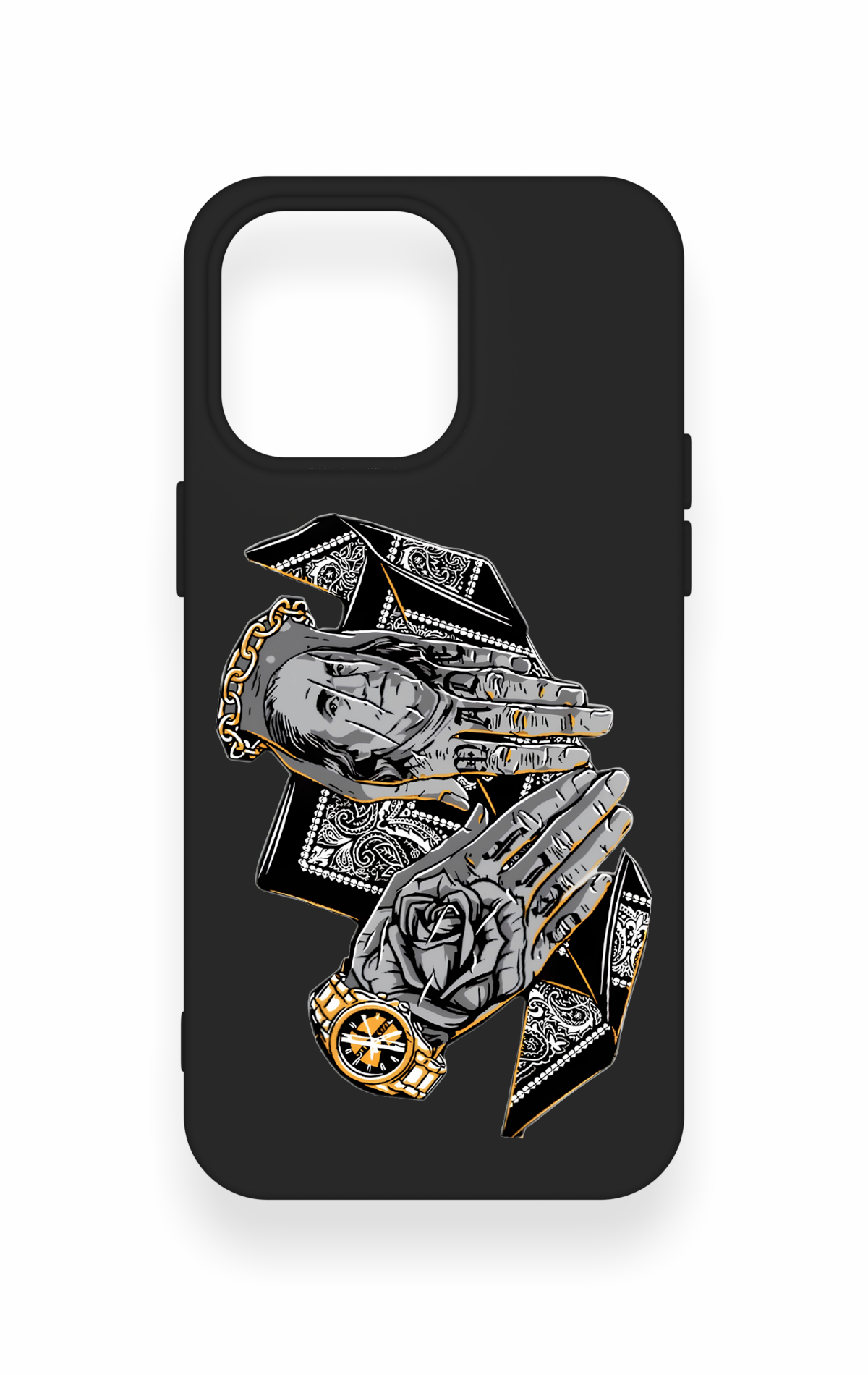 iPhone 15 Pro Max Uyumlu Self Made Desenli Silikon Kılıf