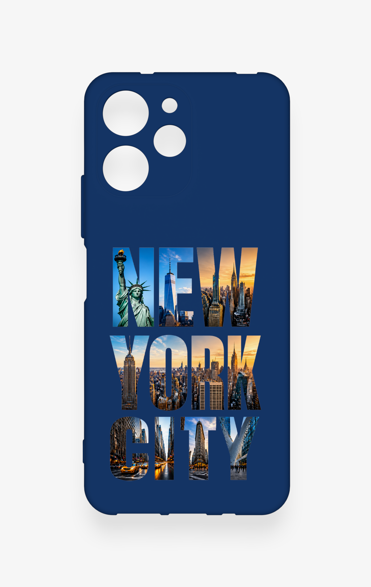 Redmi 12 Uyumlu New York City Desenli Silikon Kılıf