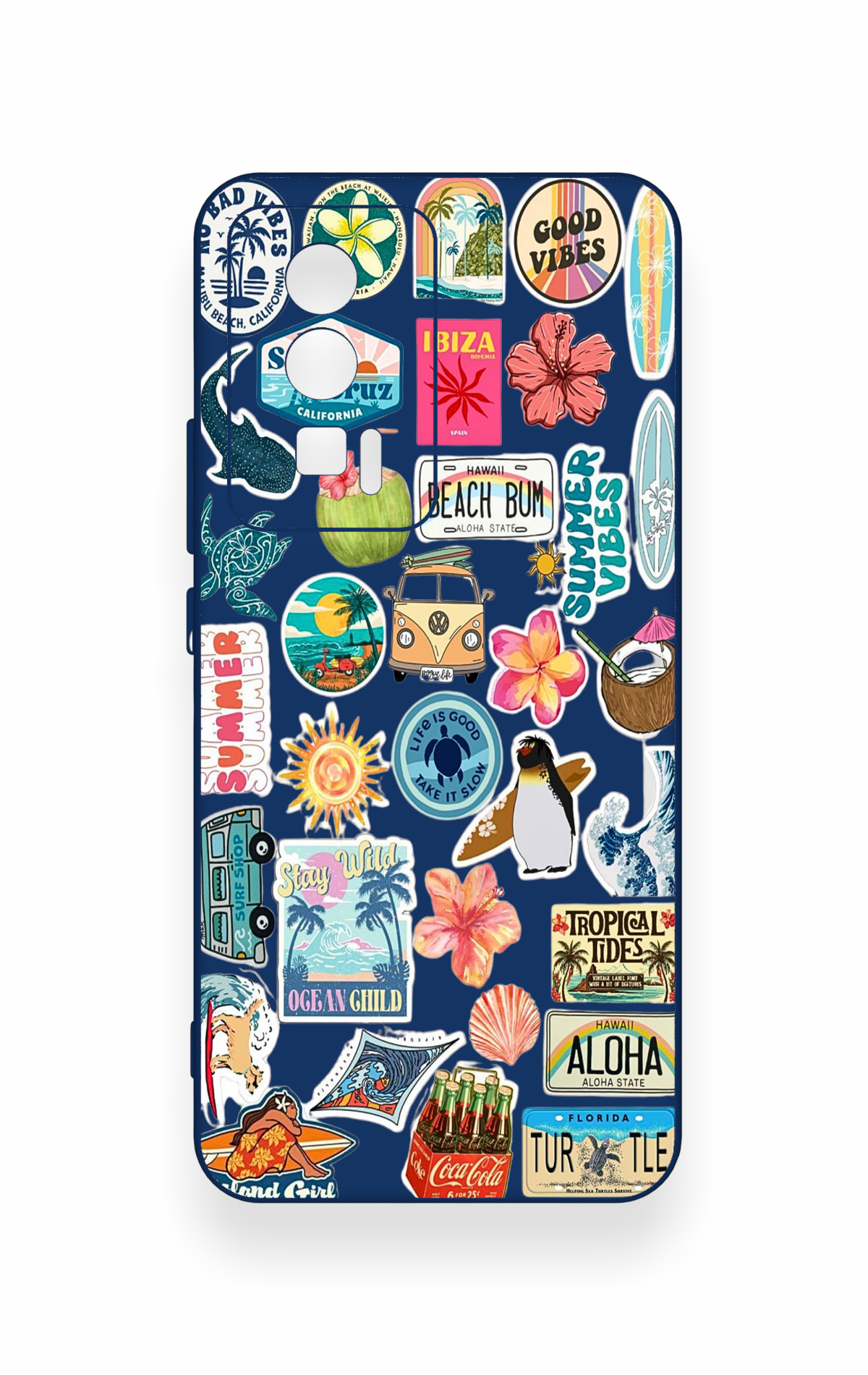 Poco F5 Pro Uyumlu Summer Vibes Desenli Silikon Kılıf