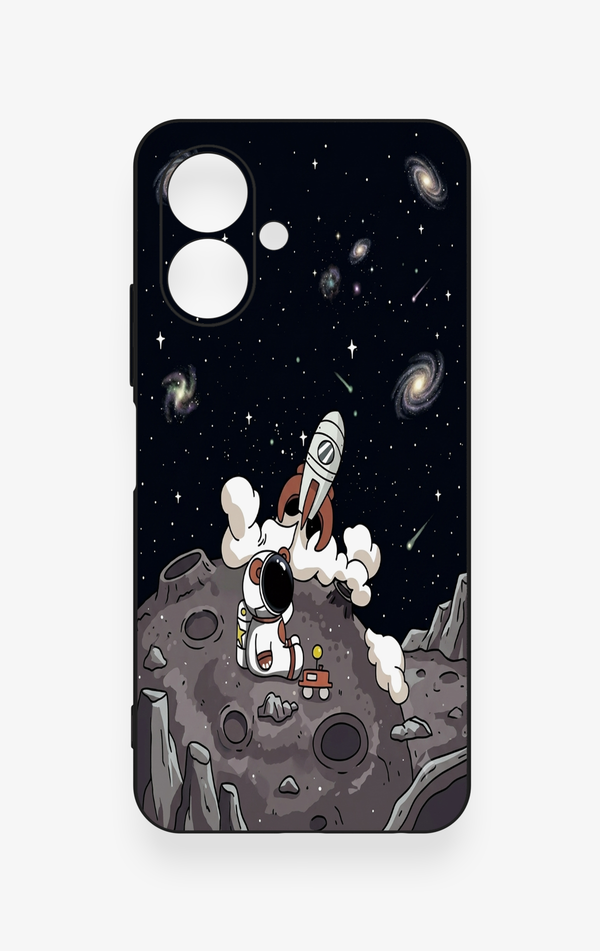 Tecno Spark Go 2 Uyumlu Uzay Astronot Desenli Silikon Kılıf